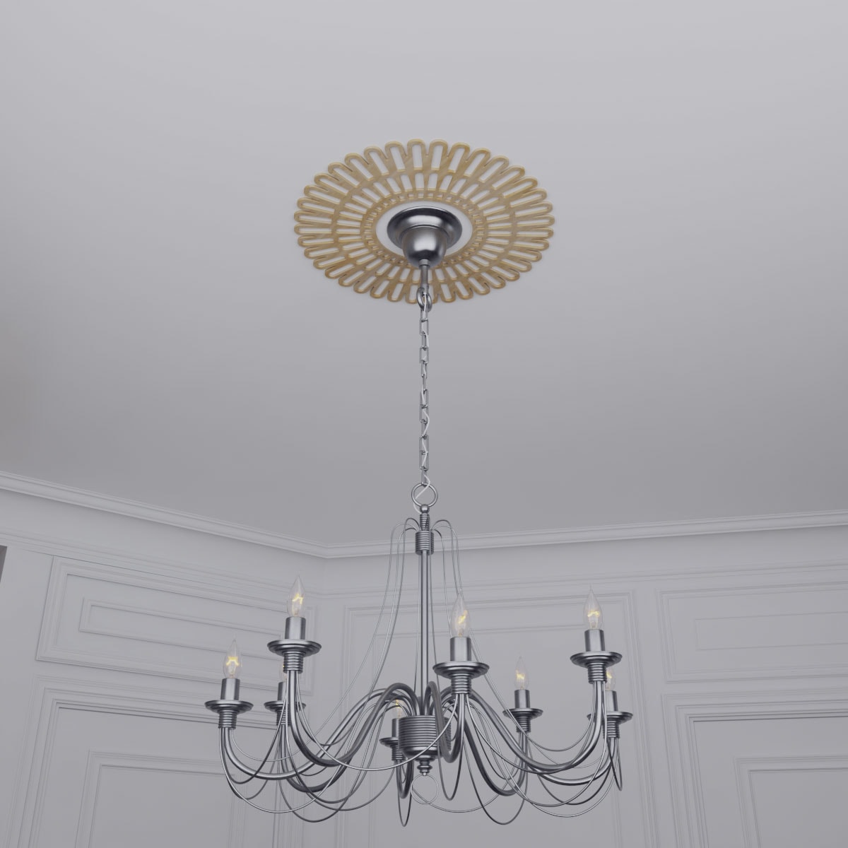 Ekena Millwork CMWP20X0250CRHI Ceiling-Medallions - View #11