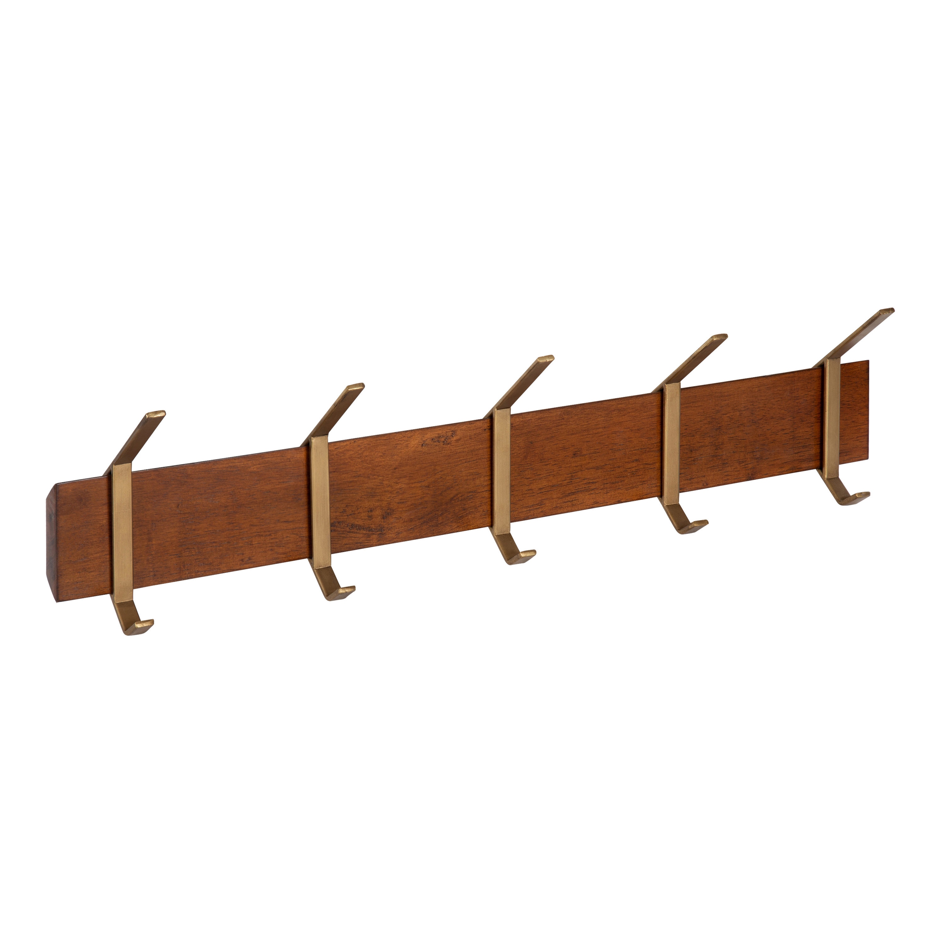Amherst 18 Curved Walnut Coat Hanger - Curved Wood Hangers