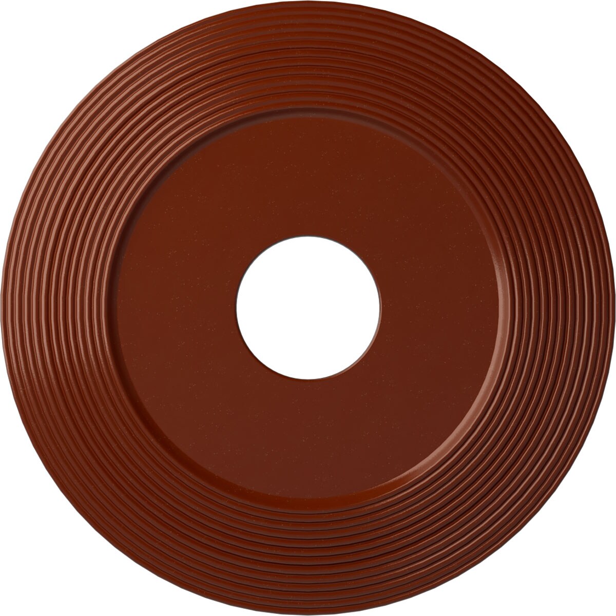 Ekena Millwork CM16ADFIF Adonis 16.125-in W x 16.125-in L Painted Firebrick Polyurethane Whole Ceiling Medallion