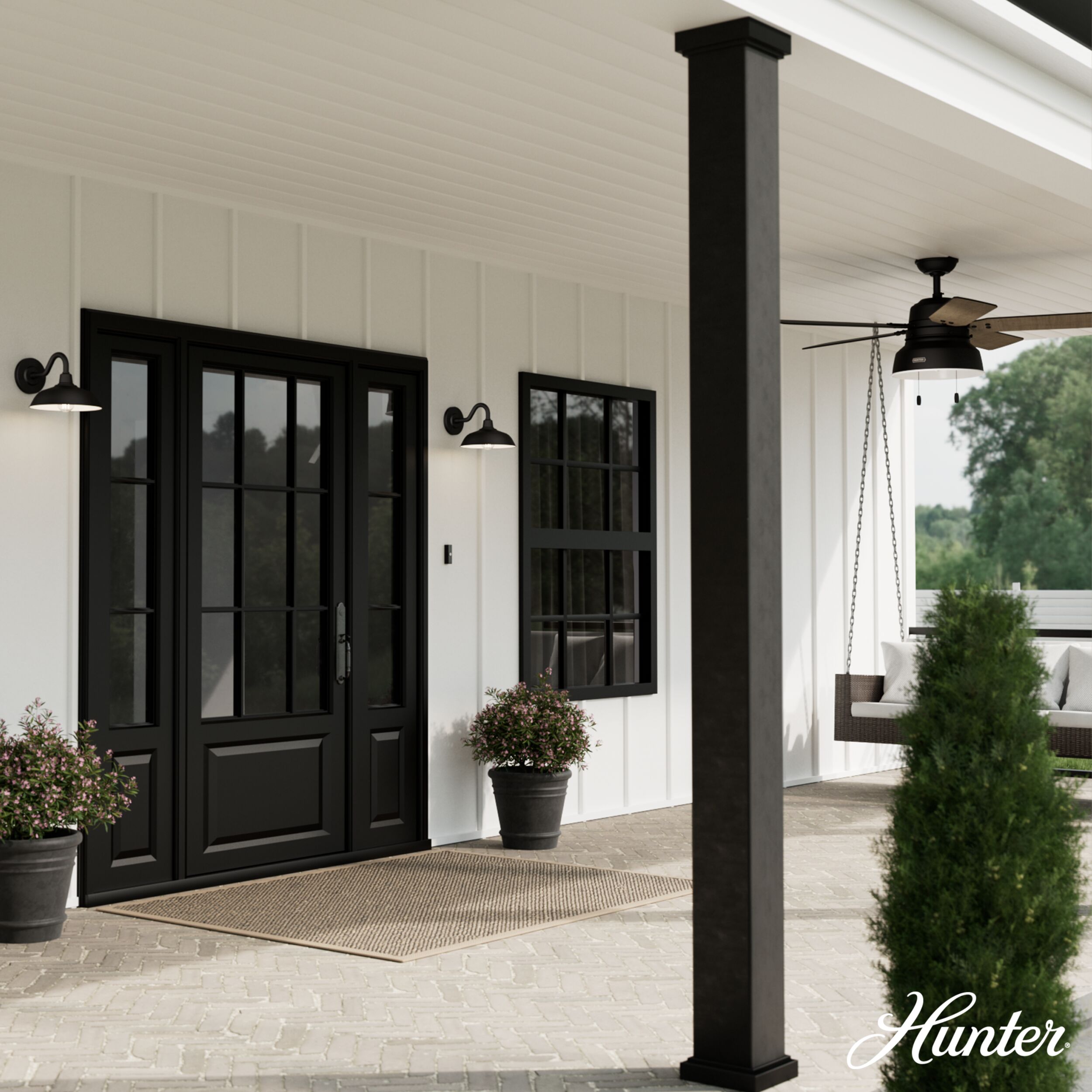 Hunter 46002 Outdoor-Wall-Lighting - View #3