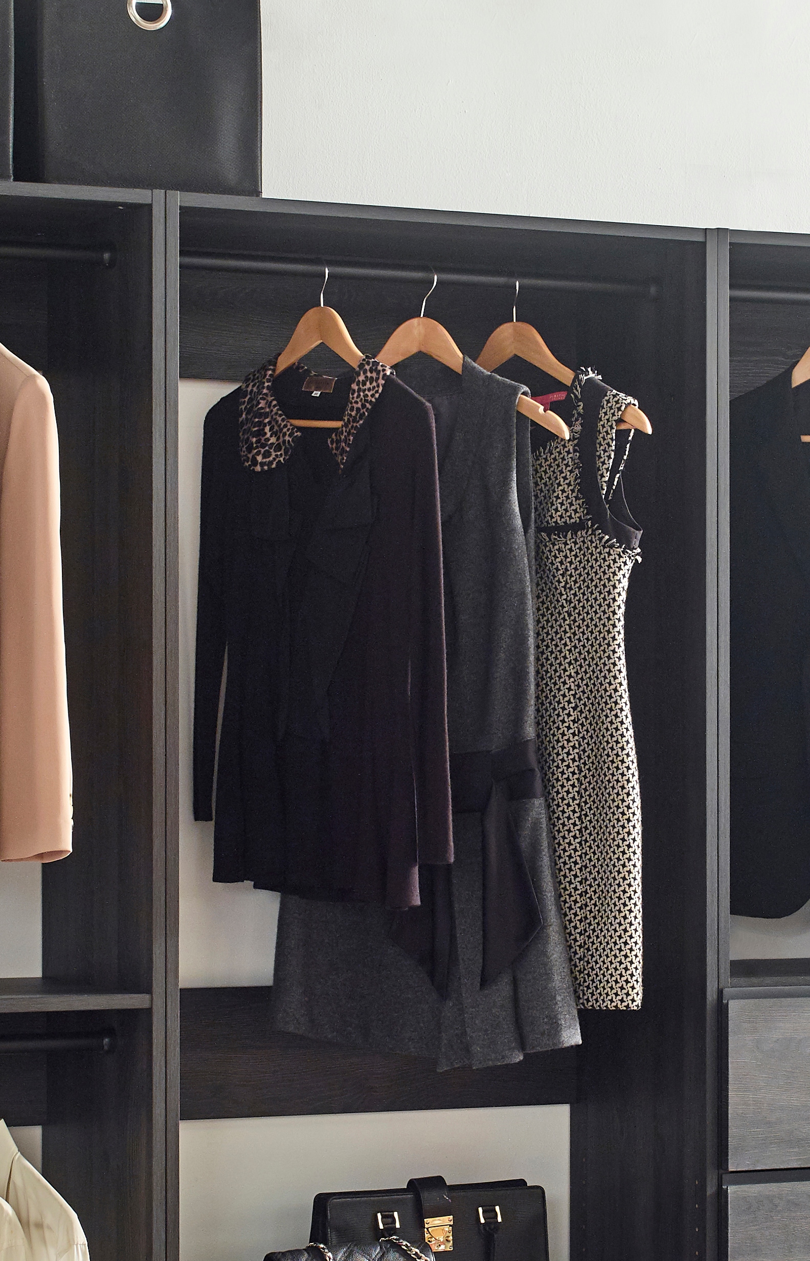 Klair Living PROSPER-ABDE BLK Wood-Closet-Kits - View #4