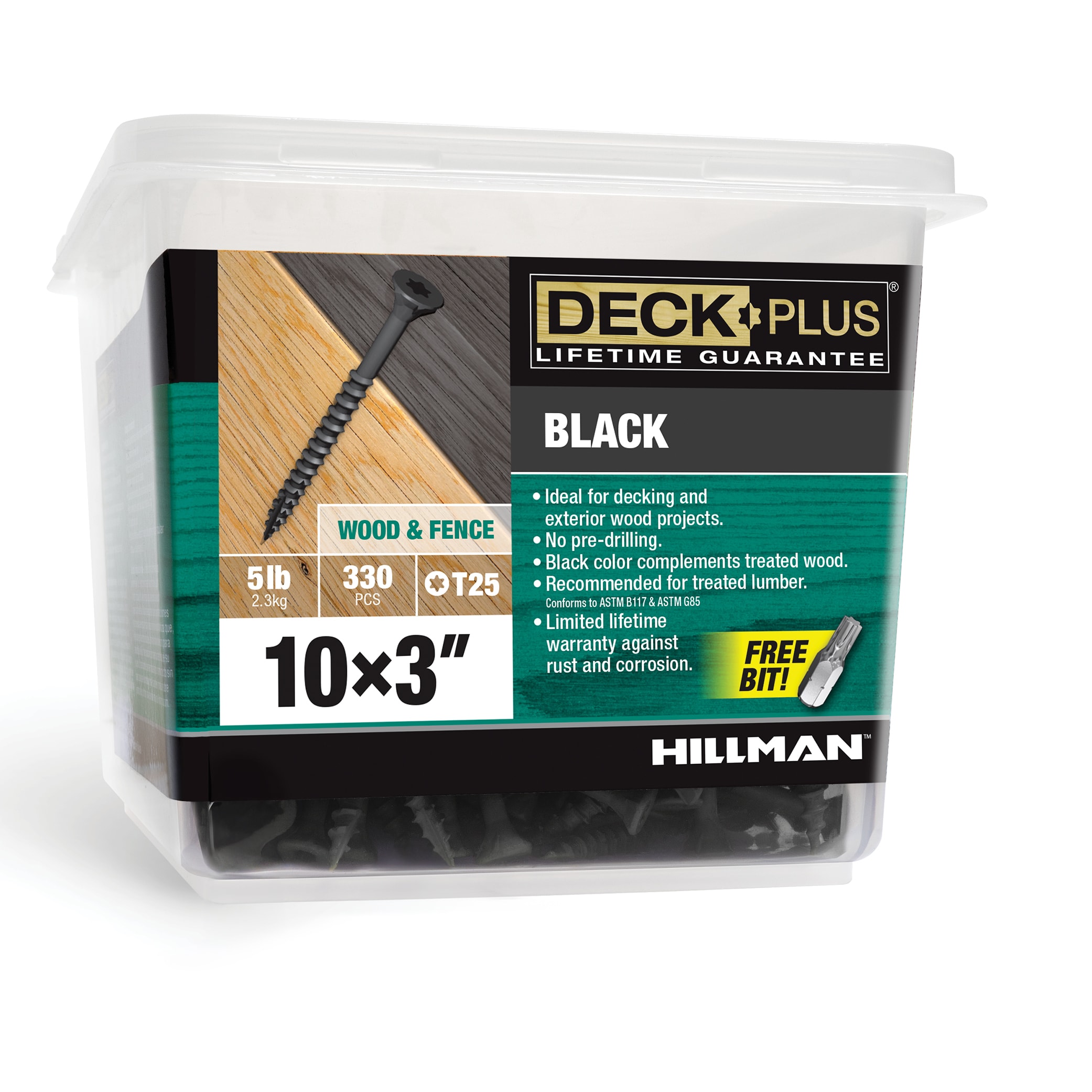 Deck Plus 48849 #10 x 3-in Wood to wood Deck Screws ( 330 -Per Box )