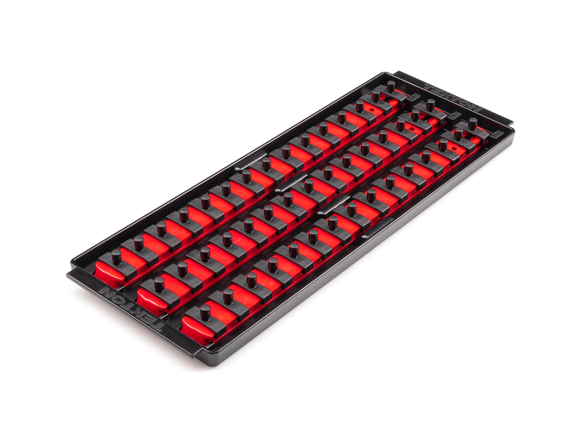 TEKTON OST06145 Plastic Socket storage - 1/4 in drive x 13 inch socket rails with 45 clips