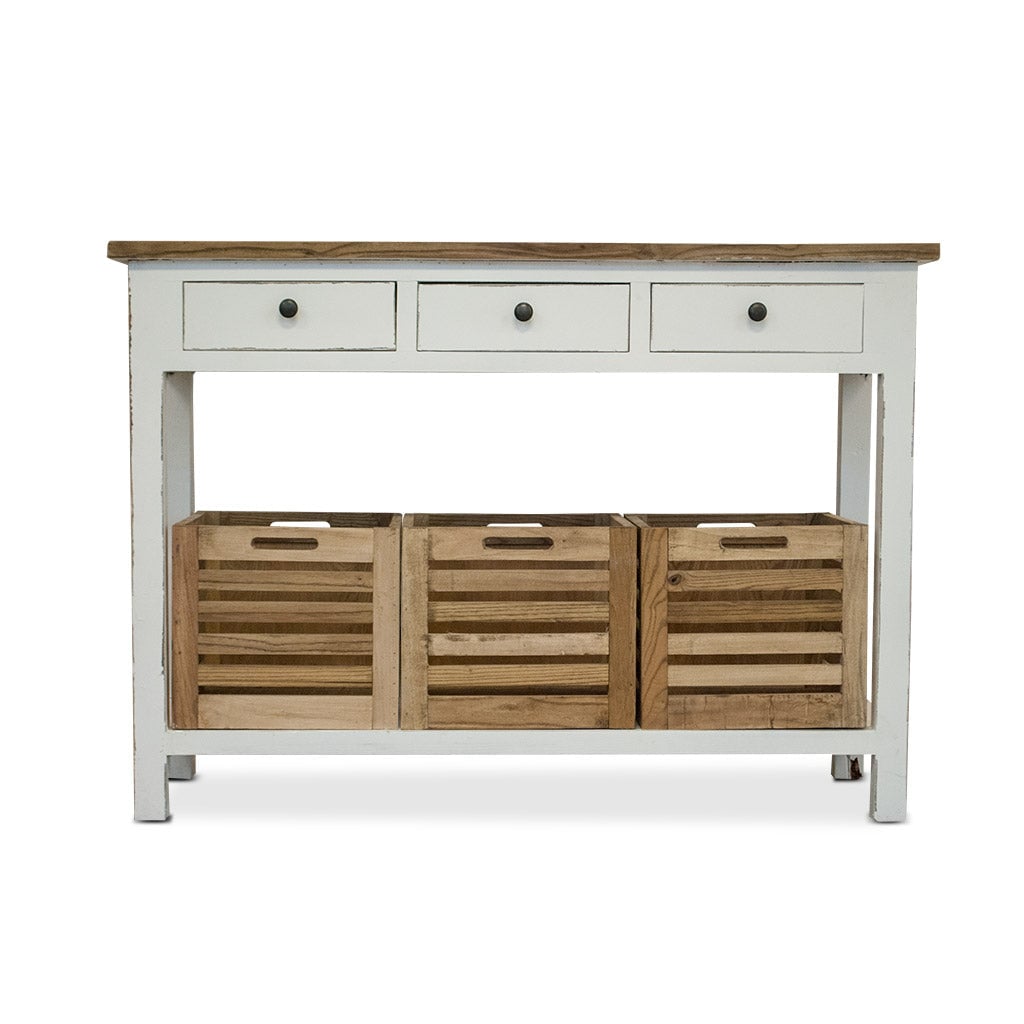 Primitive PC20090800310 Craftsman Table Top Finish Console Table