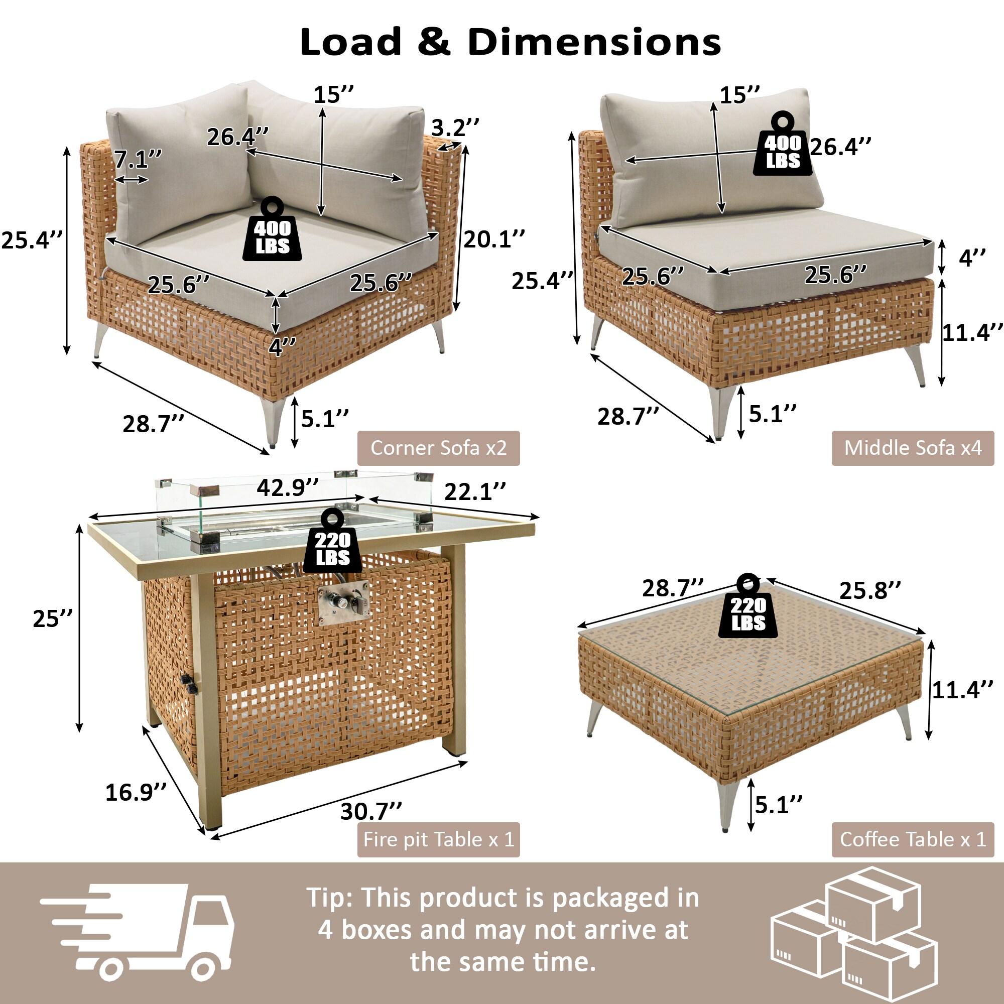 Bybafun YB2600172 Patio-Sofas-Daybeds - View #3