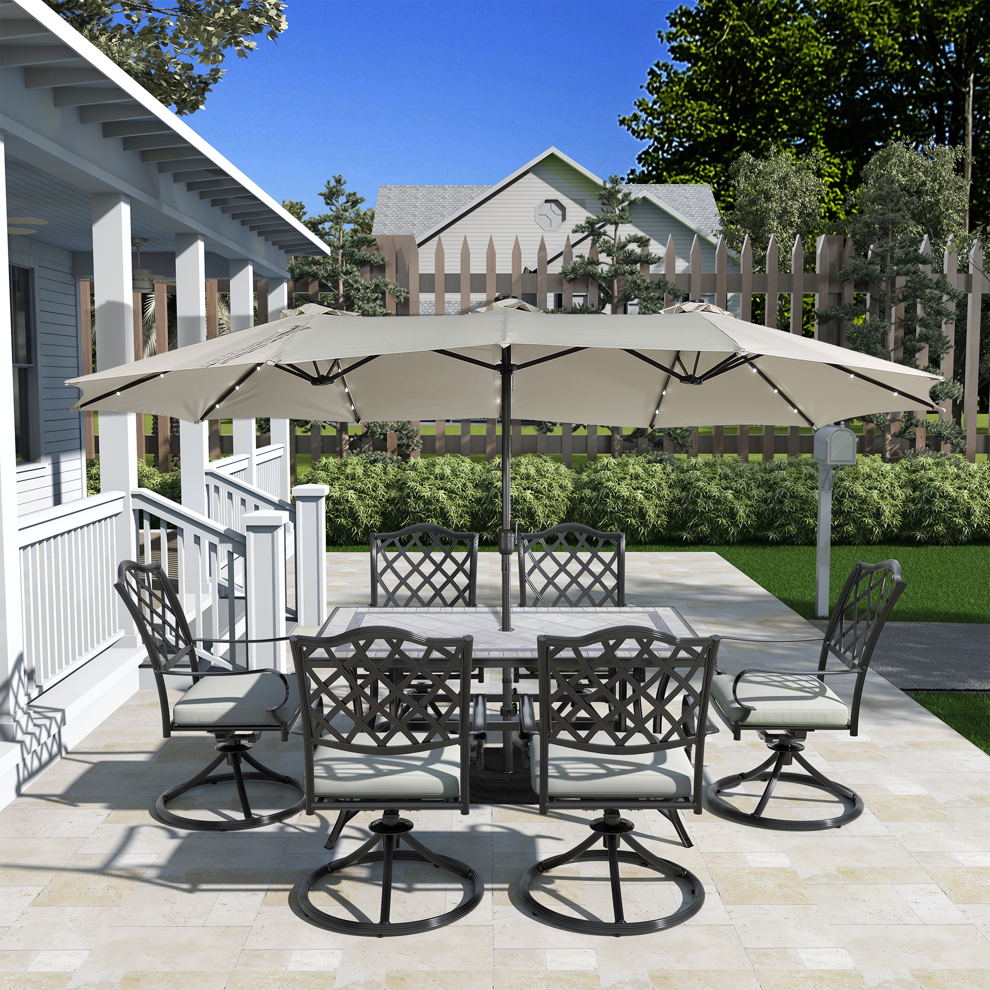 Clihome IVY203-R11-CL Patio-Dining-Sets - View #5