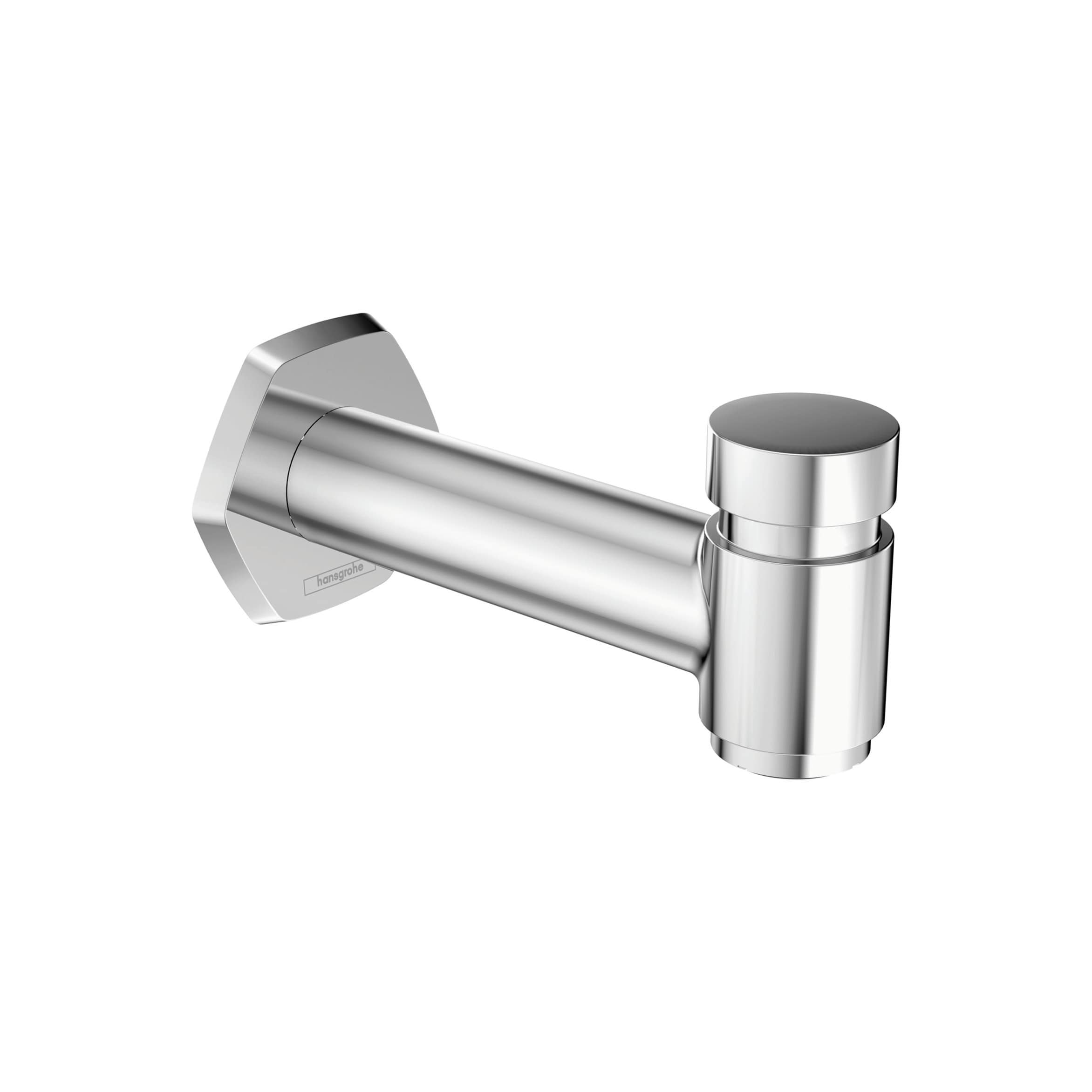 Chrome Wall Mounted Tub Spout with Diverter
