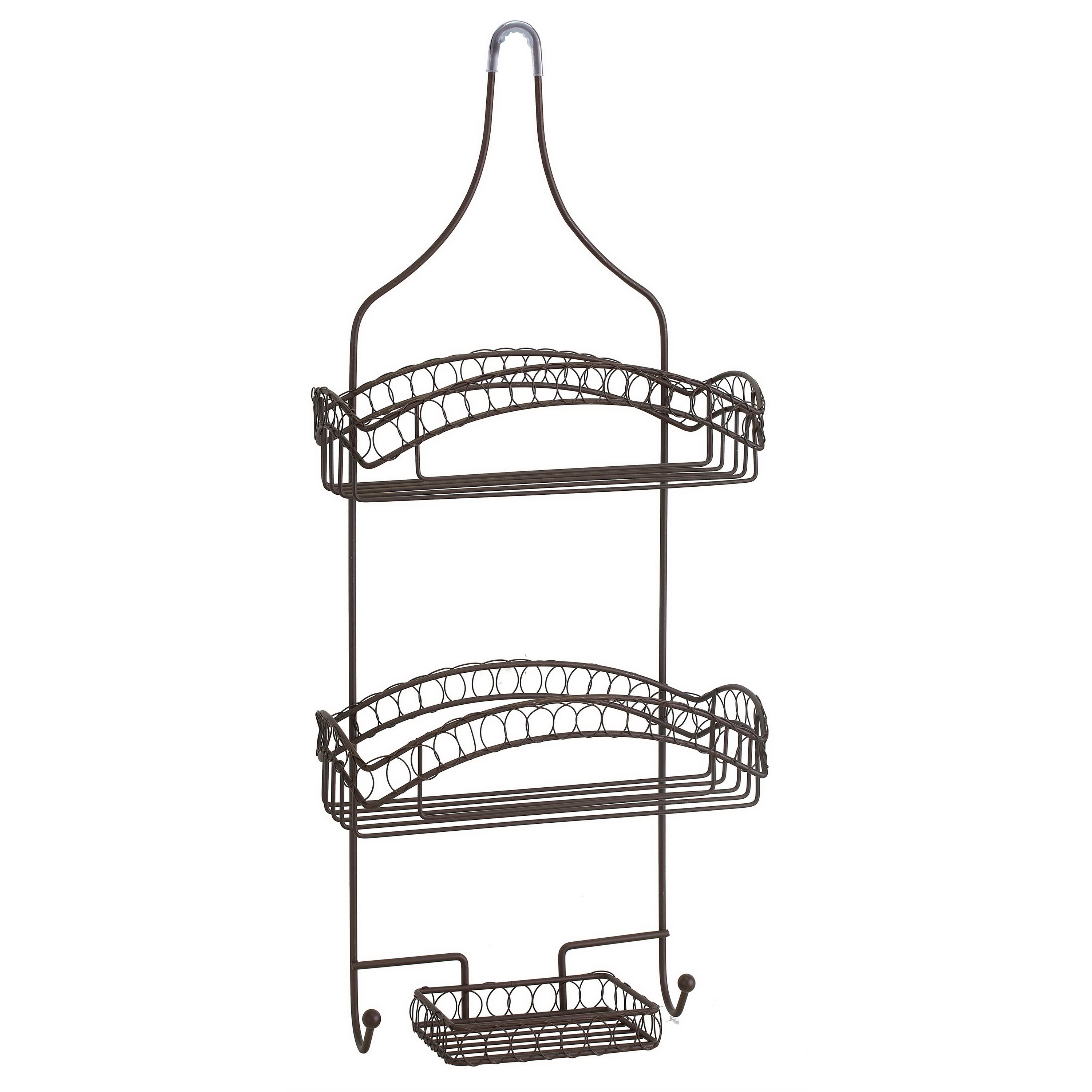 Bath Bliss 3-Tier Hanging Suction Shower Caddy in White 10114