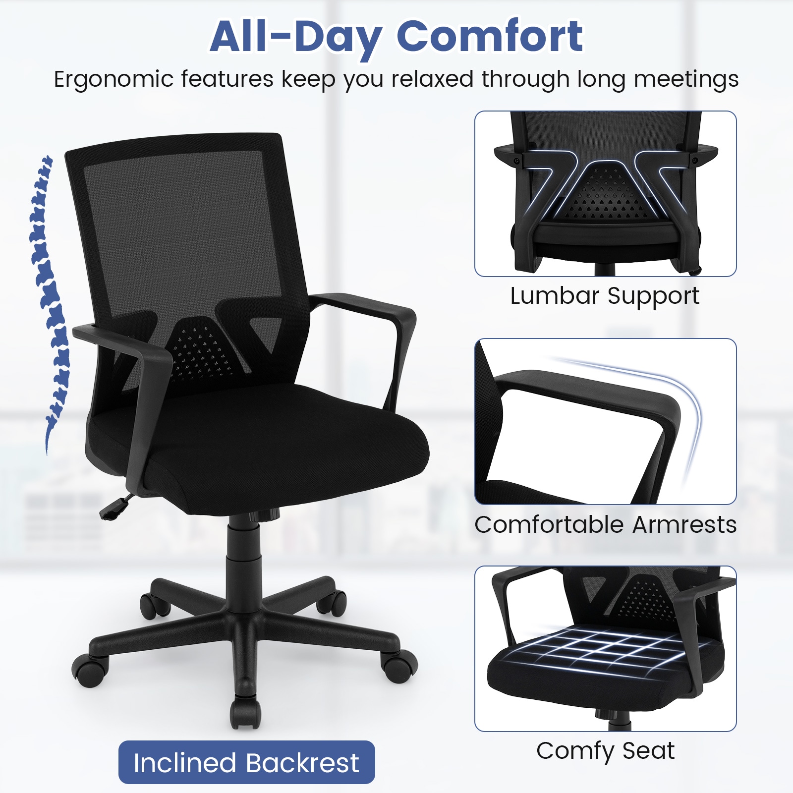 SUGIFT ZMLW014SUGHY1491 Office-Chairs - View #6