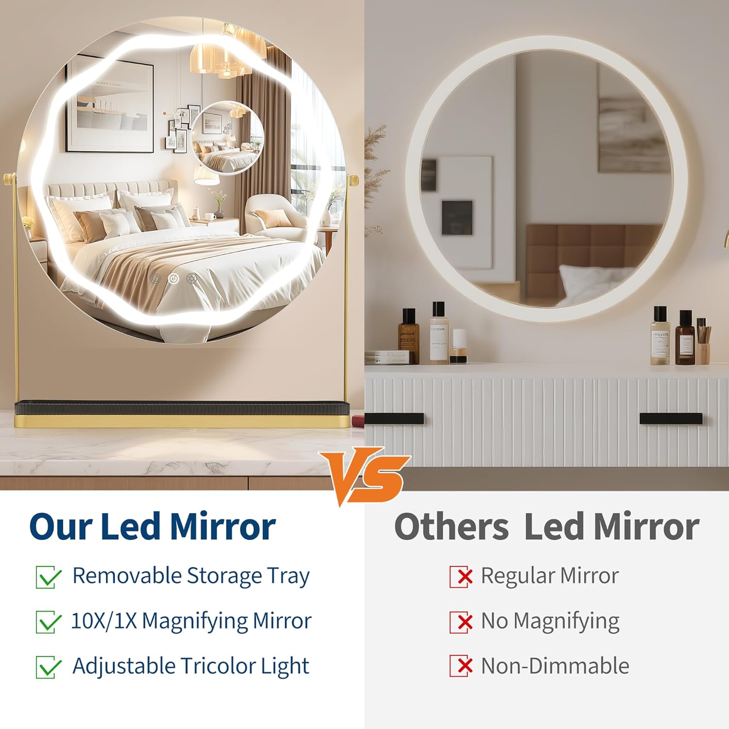 Qeetex CC-77PBC-3334YJPV Makeup-Mirrors - View #7