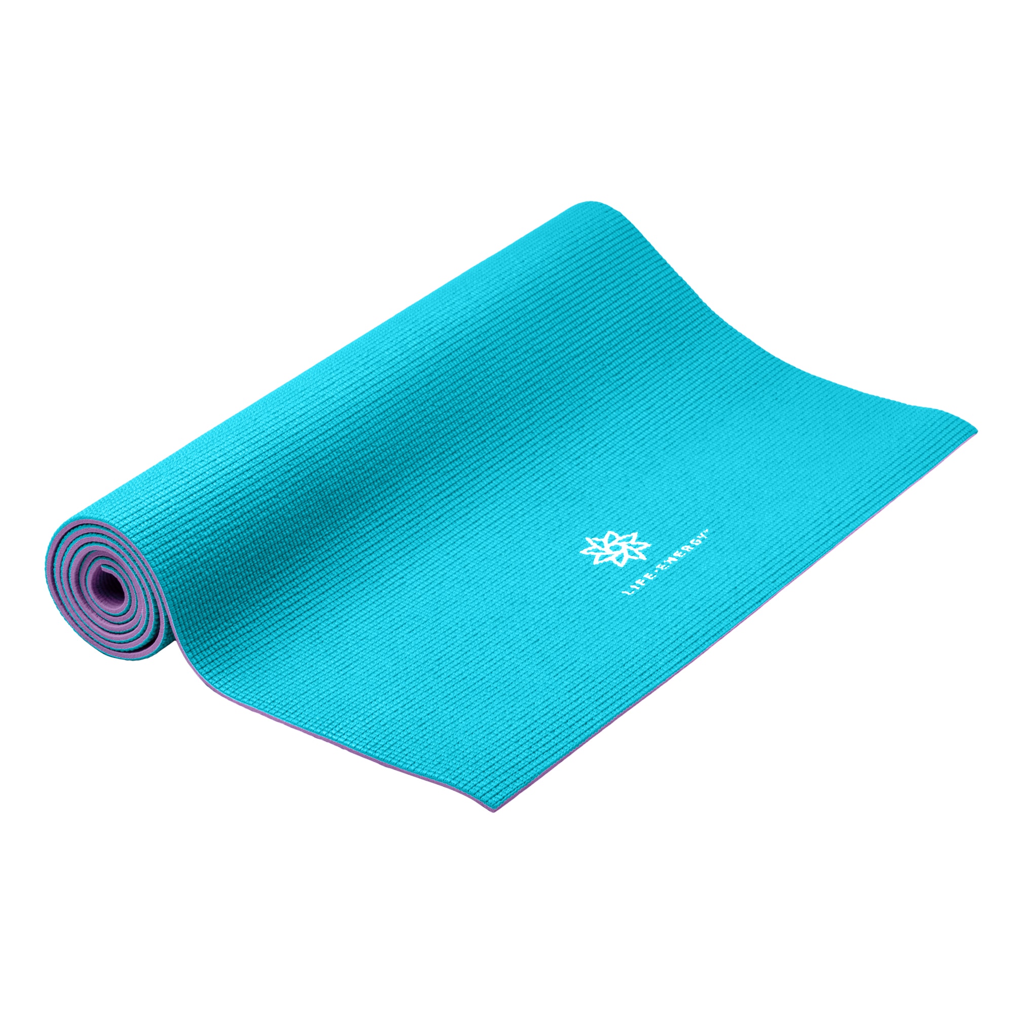 Life Energy Reversible 6-mm Antimicrobial Yoga Mat with Carrying Strap at