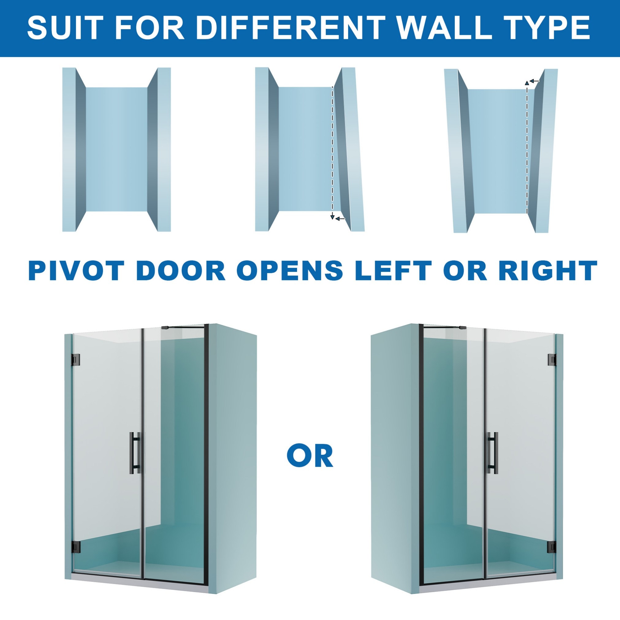 WELLFOR FLEX-27-21MB Shower-Doors - View #4