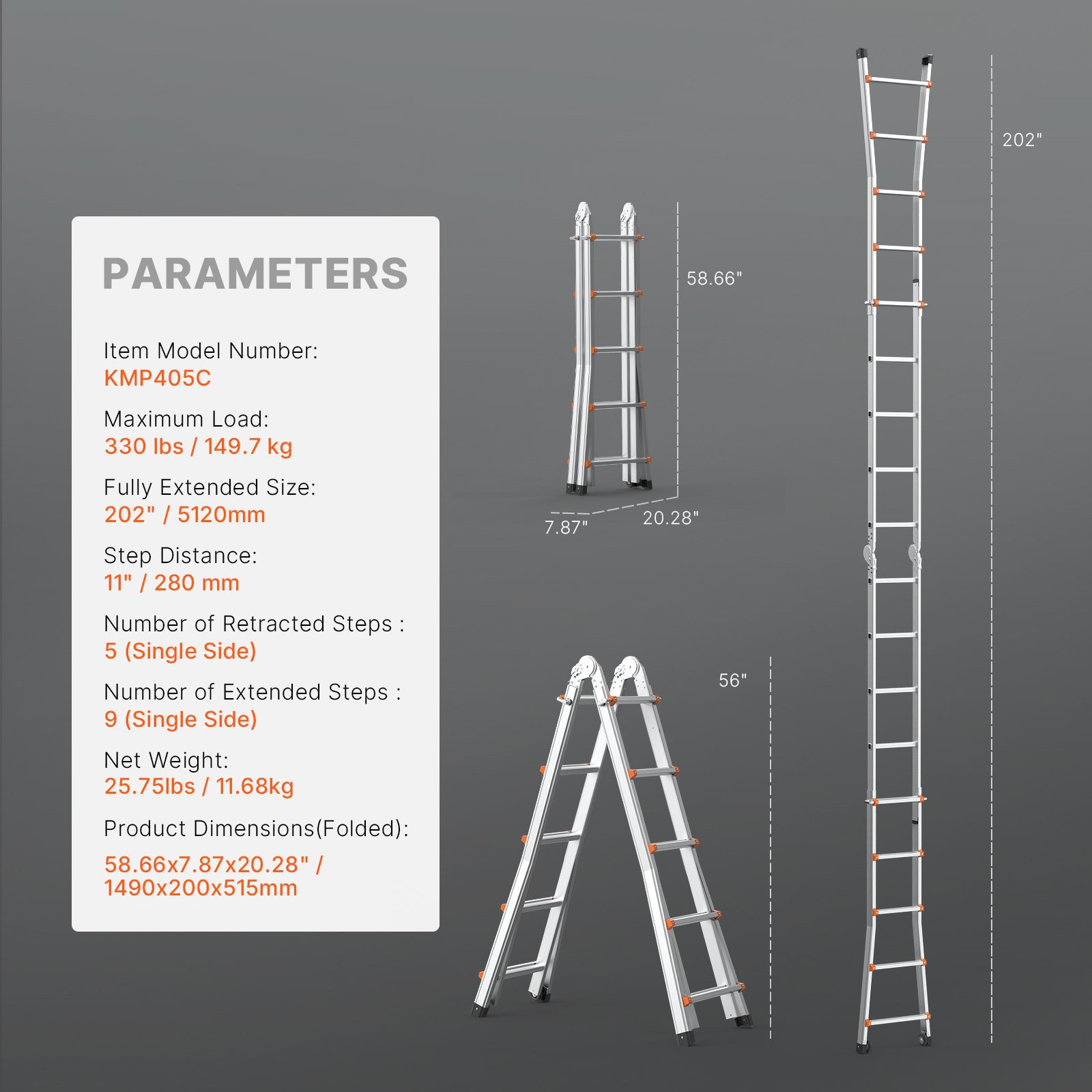 Mecale YAS-4SATZX Multiposition-Ladders - View #3