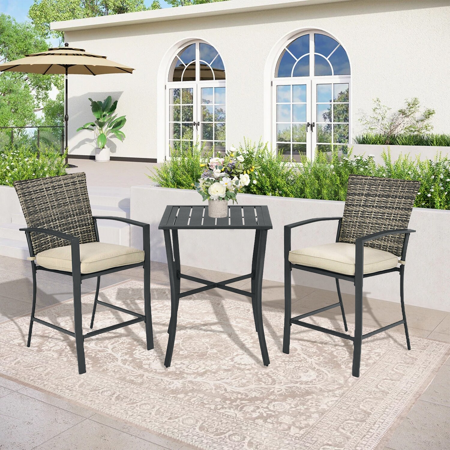WELLFOR TDS10086GR Patio-Conversation-Sets - View #3