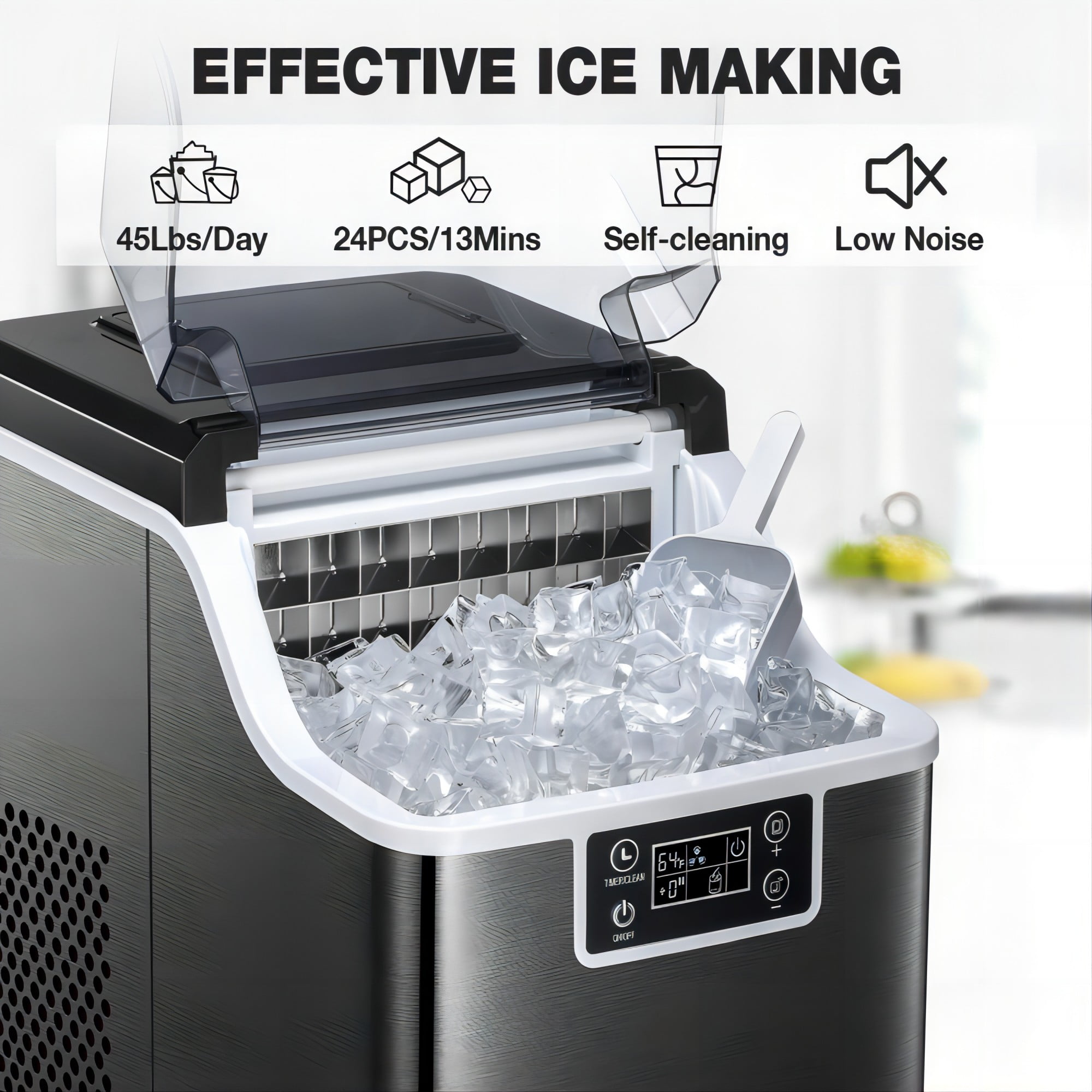COWSAR Z5820AF-BLACK Ice-Makers - View #2