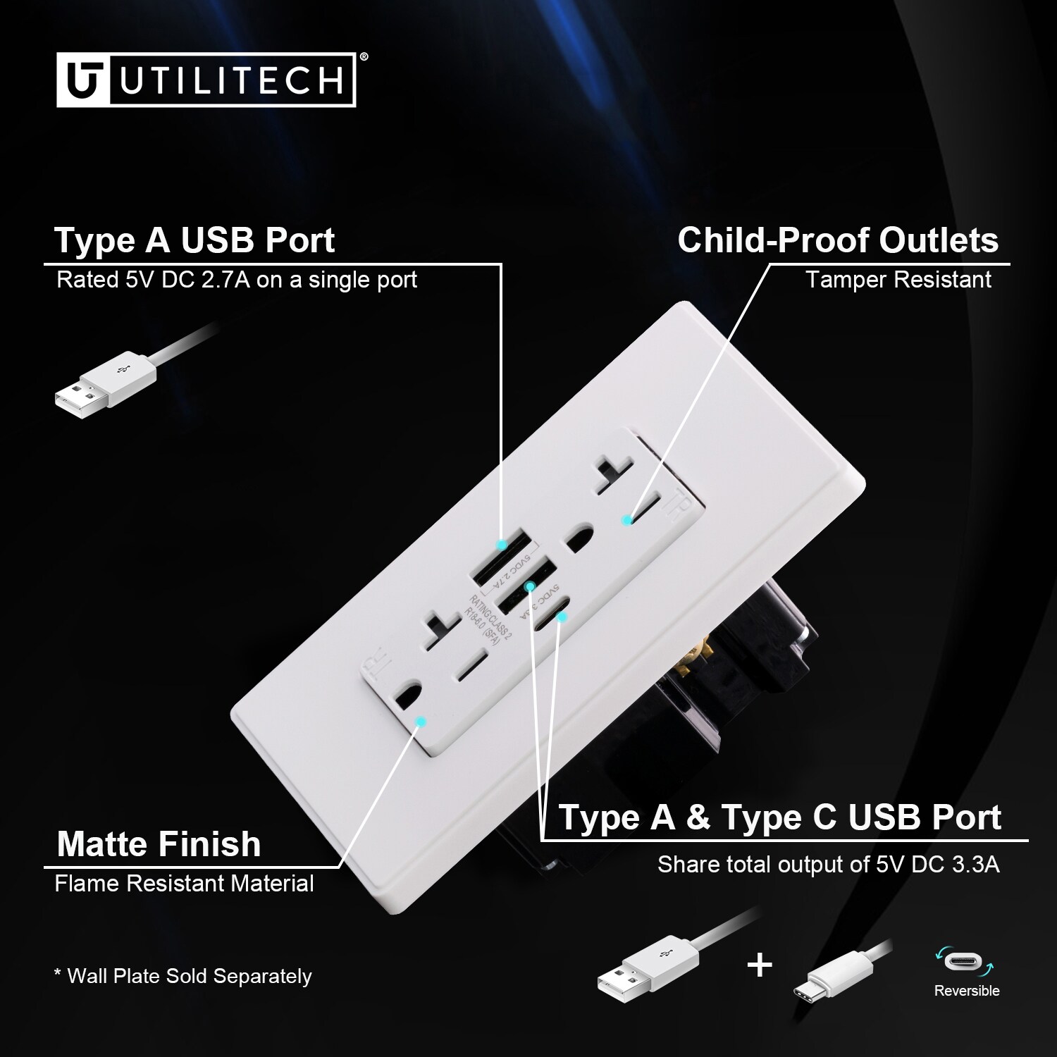 Utilitech R1820D60AAC-WH6 receptacles - View #5