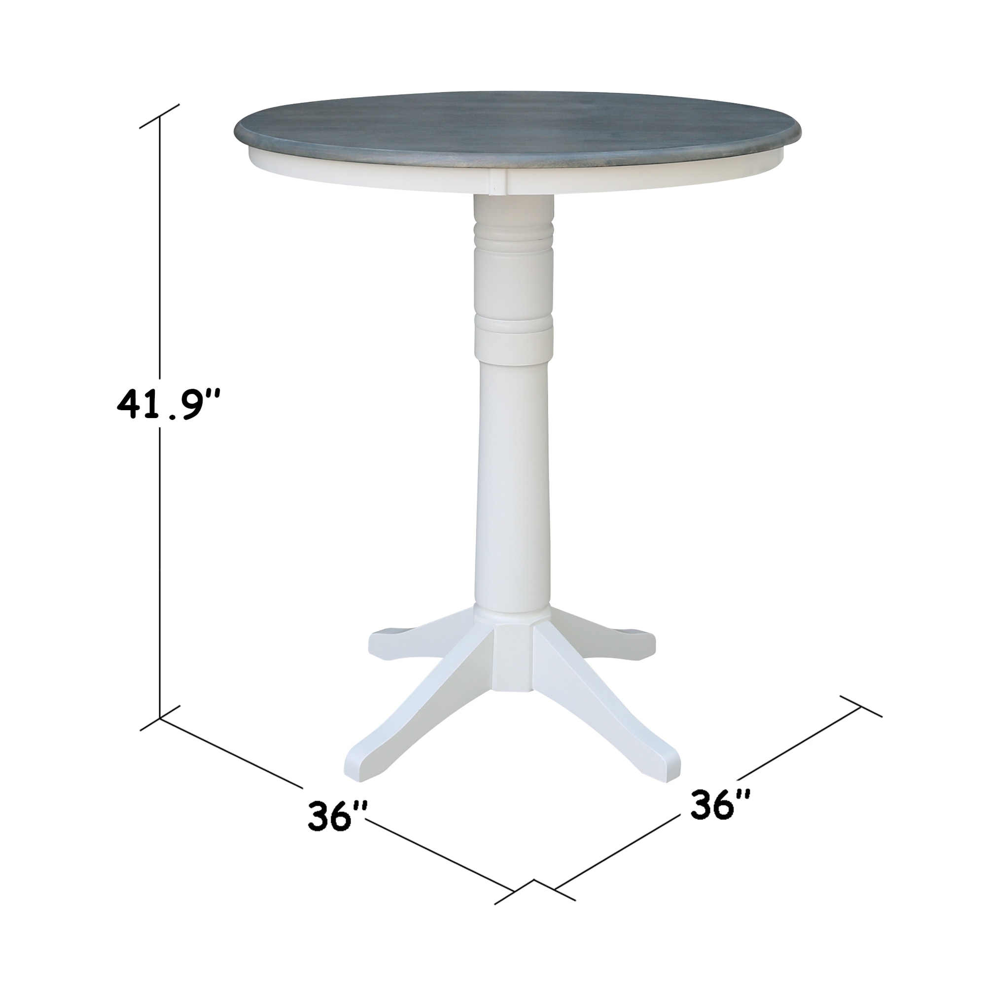 round bar table dimensions