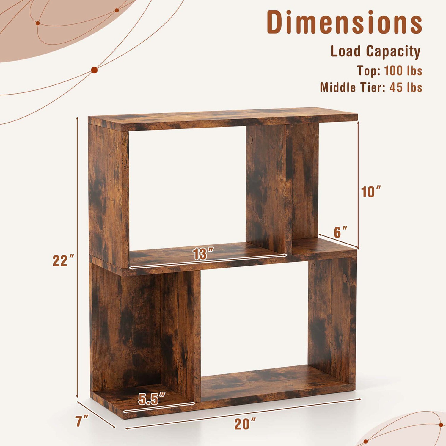 Costway CSHY003844 bookcases - View #3