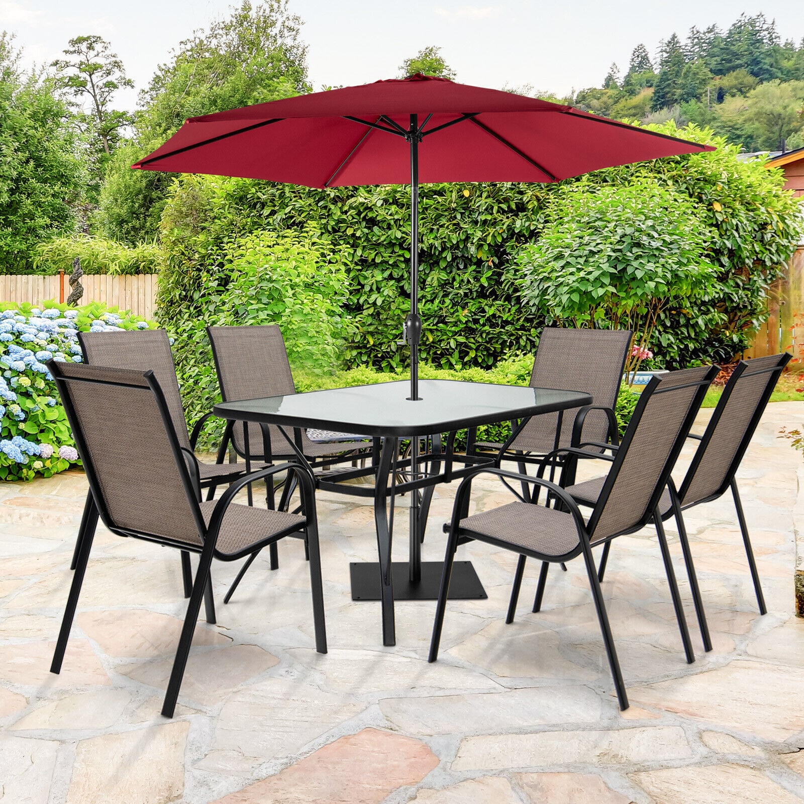Forclover HBV-8592DK Patio-Dining-Sets - View #3