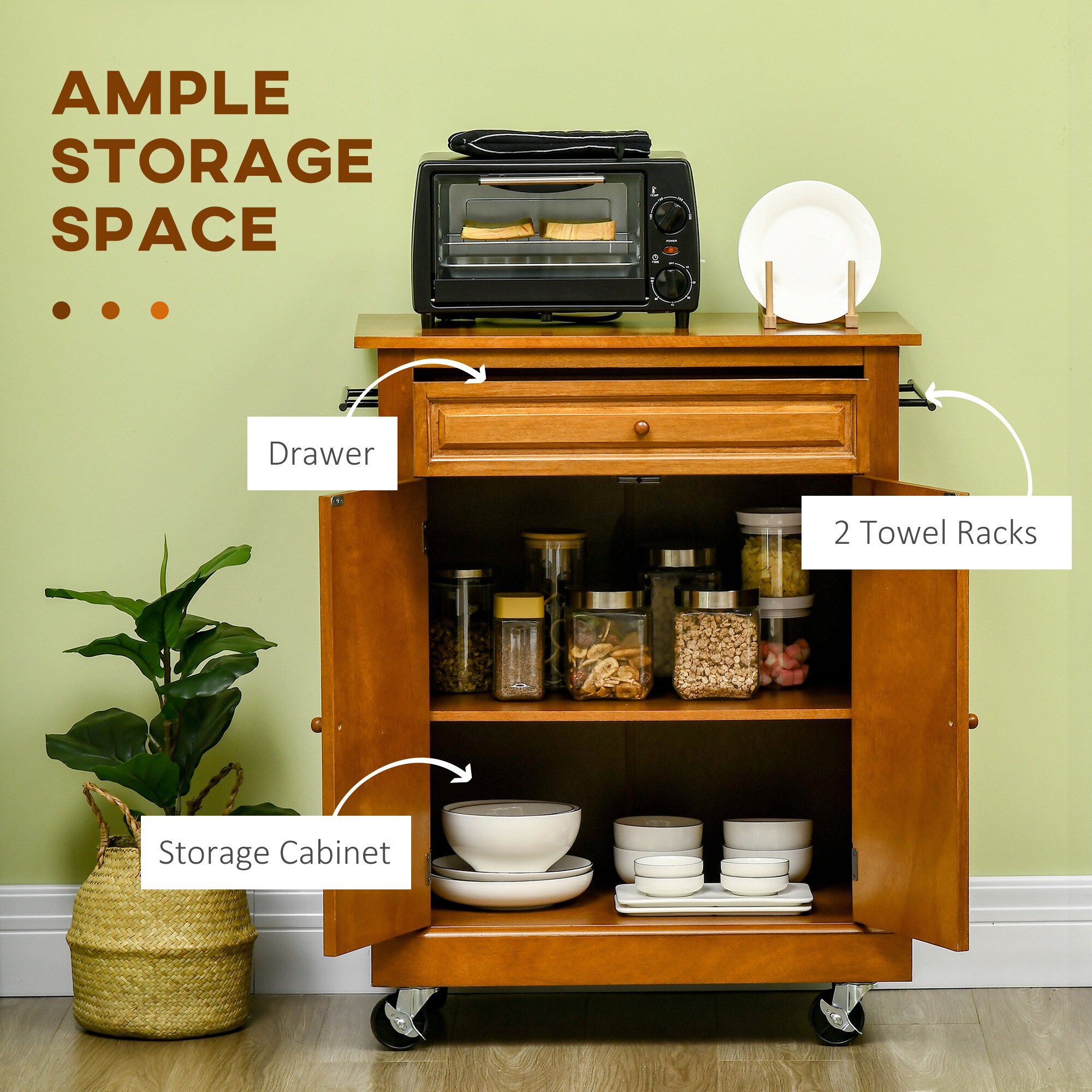 HomCom 801-278V00BN Kitchen-Furniture - View #9