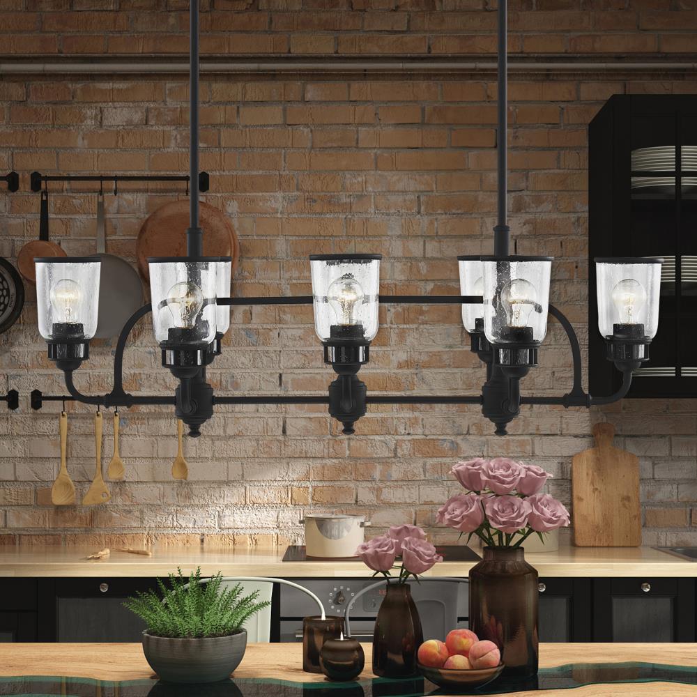 Lawrenceville 8-Light Black Industrial Chandelier