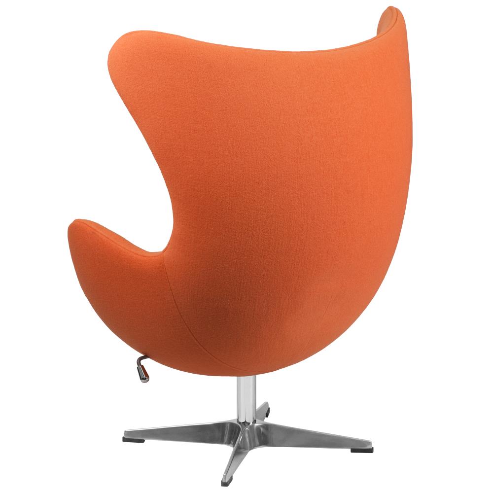 Flash Furniture Modern Orange Fabric Contemporary Accent Chair at
