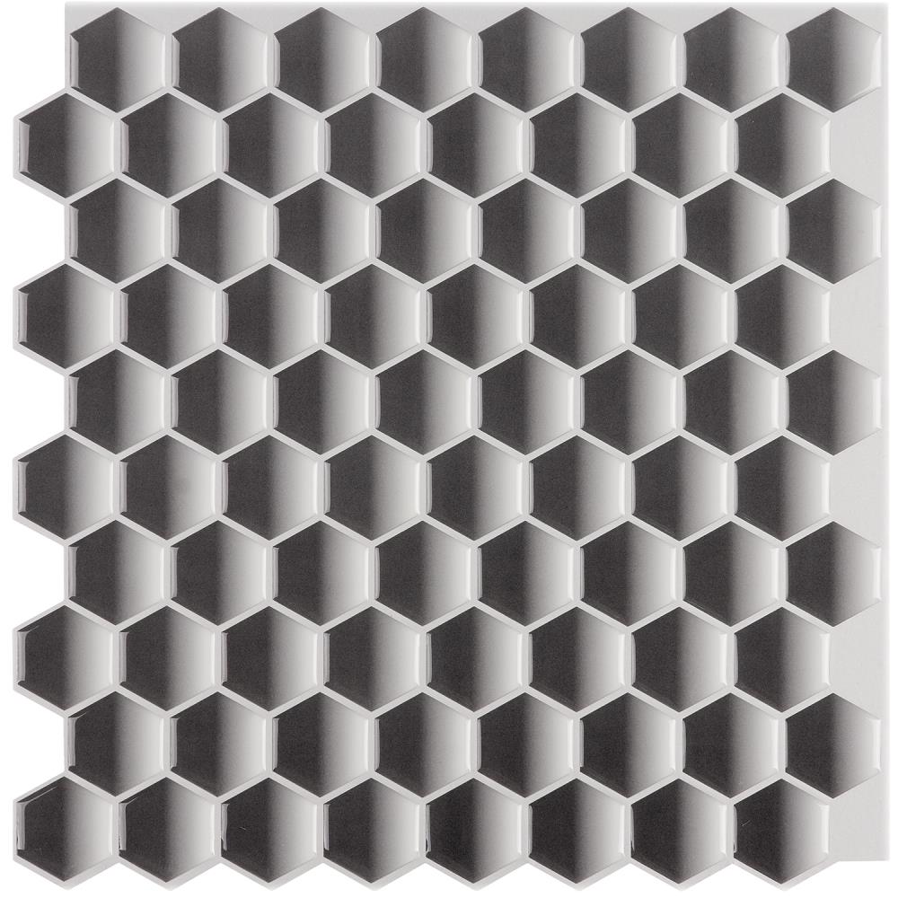Instant Mosaic Upscale Designs by Ema 16-Pack 12-in x 12-in Glossy Composite Versailles Peel & Stick Tile