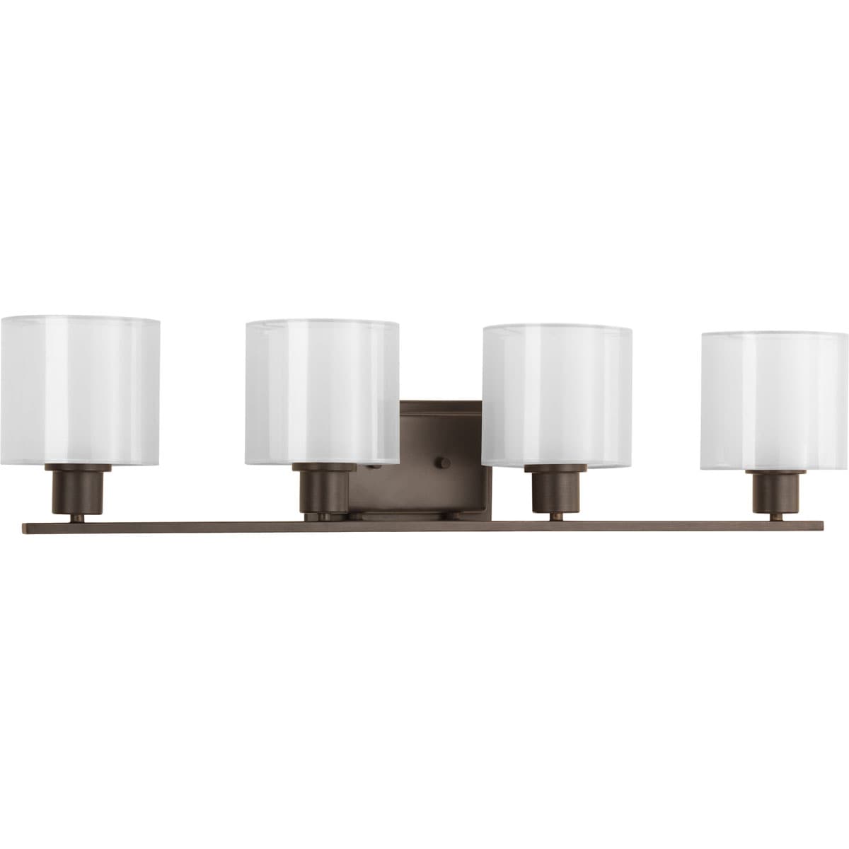 Progress Lighting P2080-20 Invite 32.5-in 4 -Light Antique Bronze Transitional Vanity light