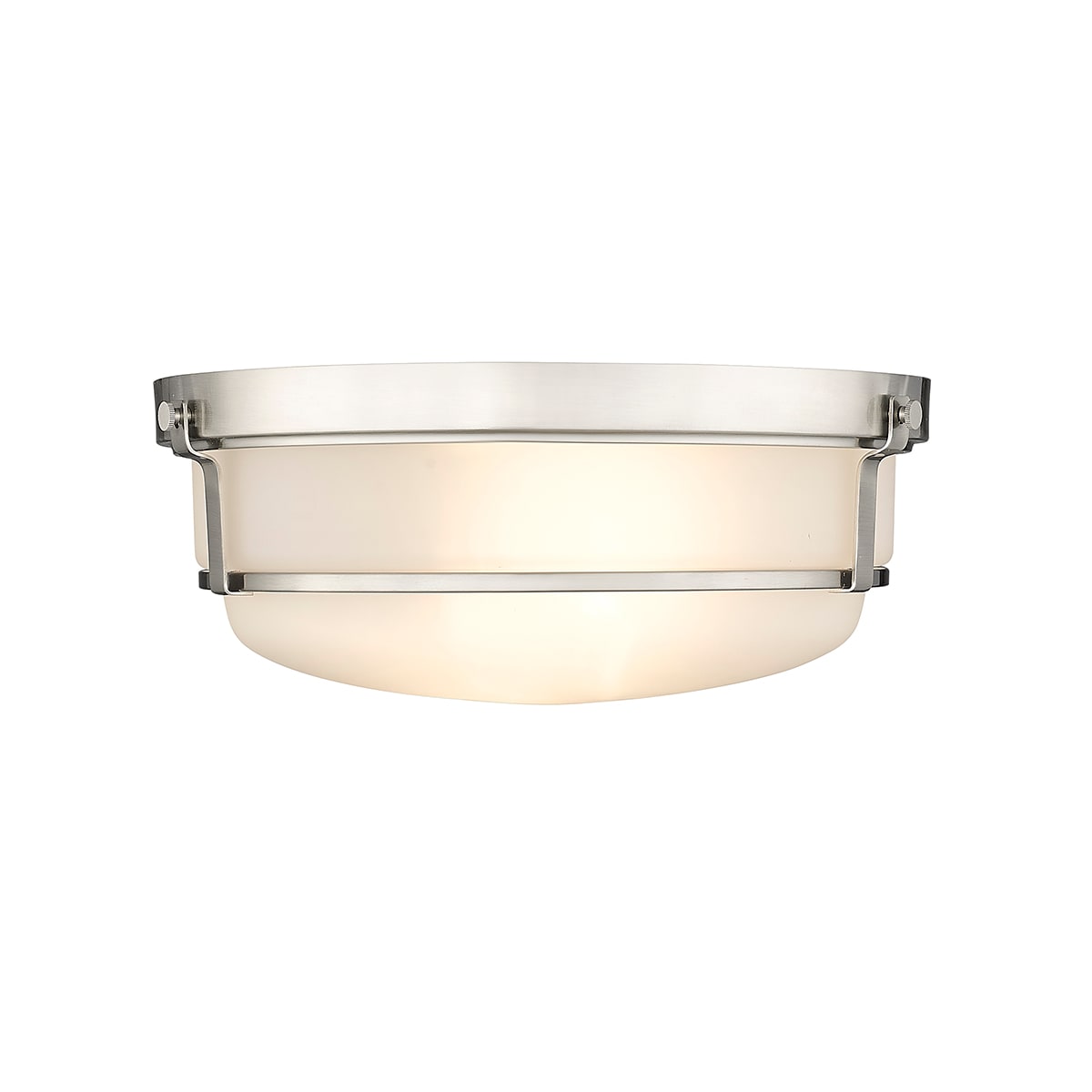 Millennium Lighting 4662-BN Arlson 2 -Light 13-in Brushed Nickel Flush Mount Light