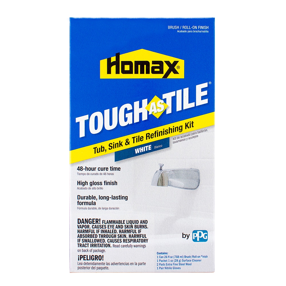 Homax Tough As Tile Gloss White Bathtub and Tile Refinishing Kit 32 oz -  Ace Hardware