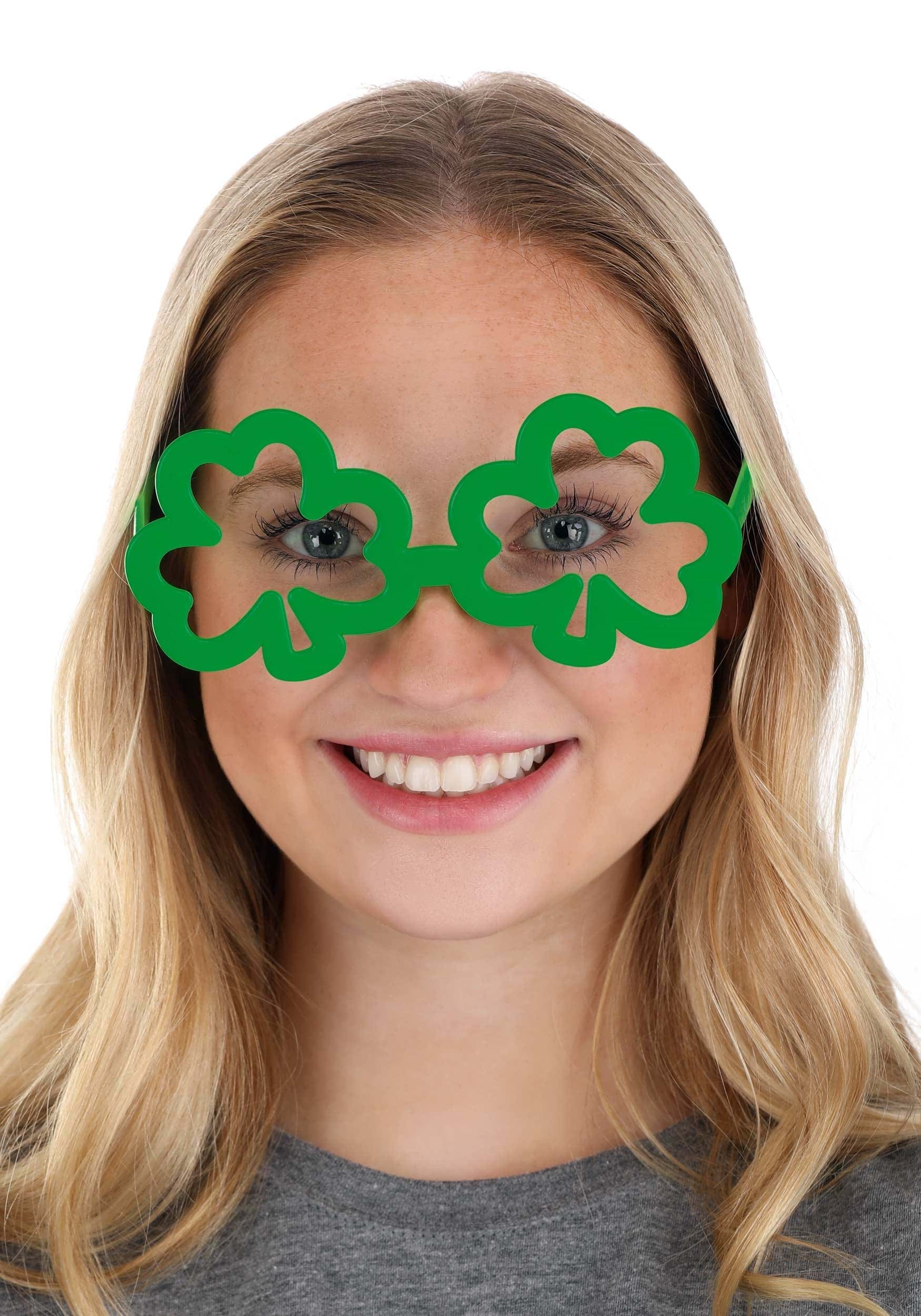 HalloweenCostumes.com FUN Costumes Green Shamrock Glasses Standard