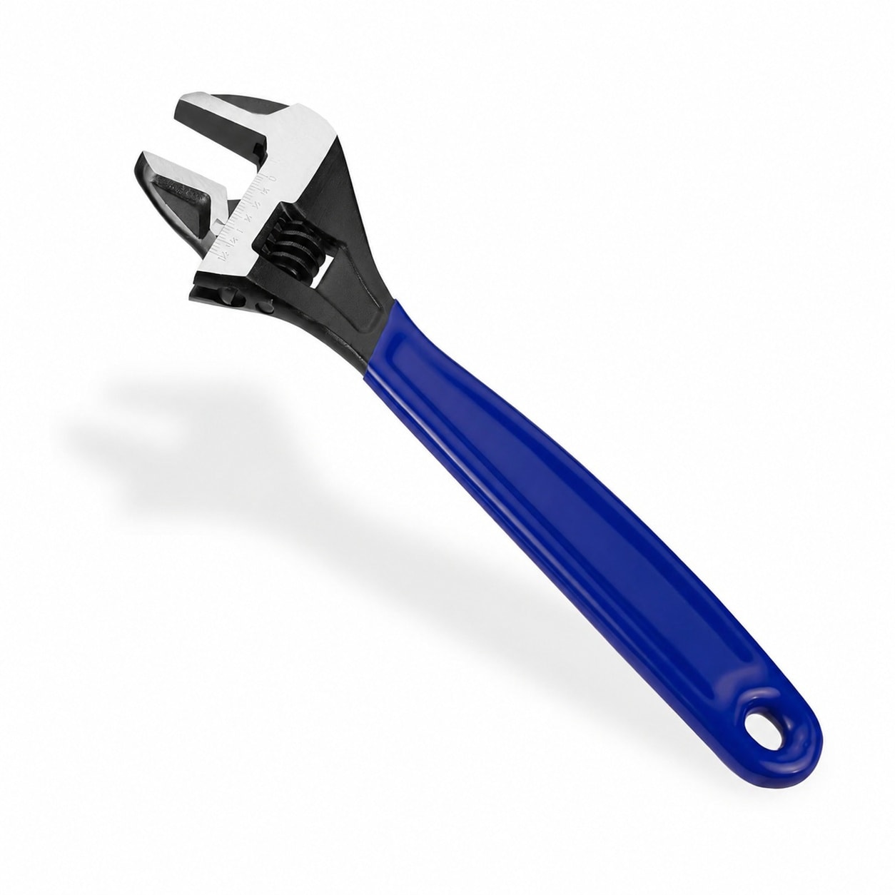 DYRCJ  12 Inch Adjustable Wrench Wide Jaw Black Oxide Chrome Vanadium Steel Metric and SAE Scales Ergonomic Handle for Home Garage Workshop DIY
