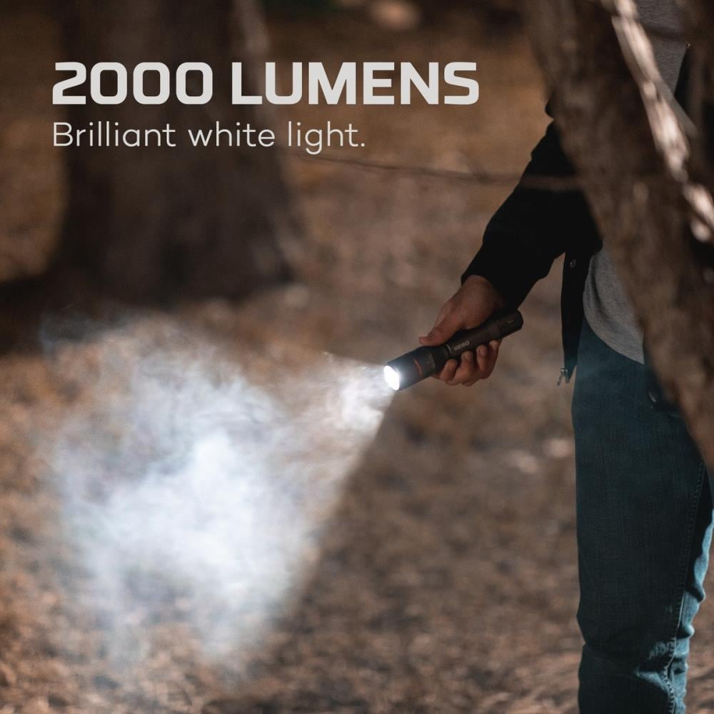 NEBO Davinci 2000-Lumen 4 Modes LED Rechargeable Spotlight Flashlight ...