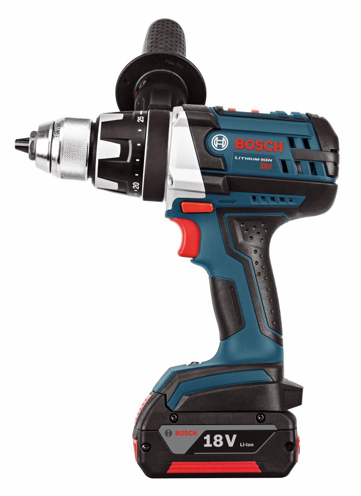 Bosch HDH183-01-RT 18V 4.0 Ah EC Inalámbrico Li-Ion Brushless Brute Tough  1/2 Kit de taladro de martillo (renovado)