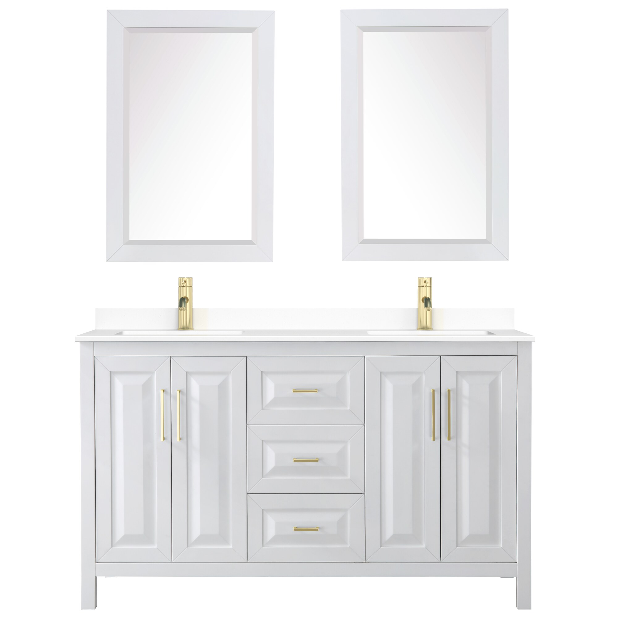Wyndham Collection WCV252560DWGWCUNSM24 Bath-Vanity-Combo - View #3