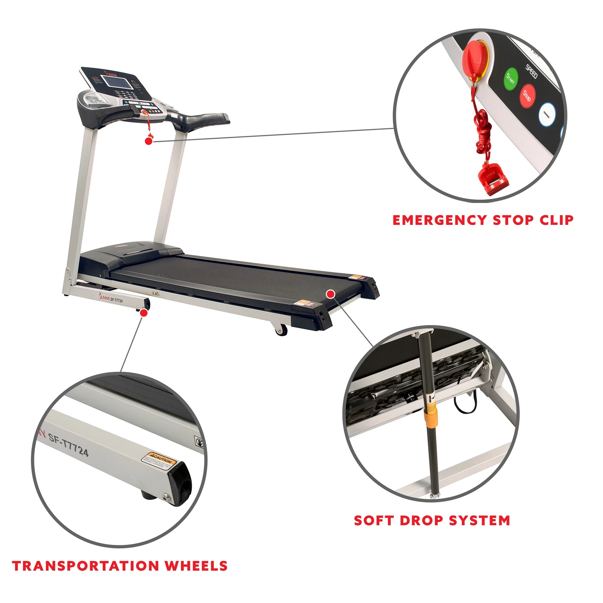 Sunny Health & Fitness SF-T7724 treadmills - View #4