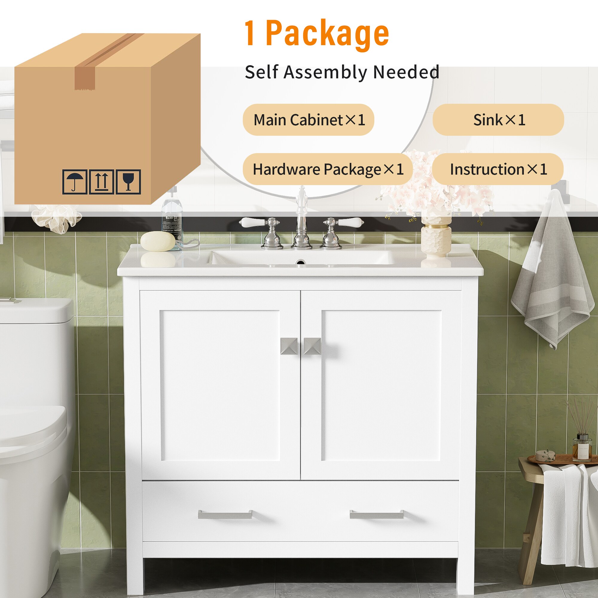 ModernLuxe L3P-N729P276609K Bath-Vanity-Combo - View #6