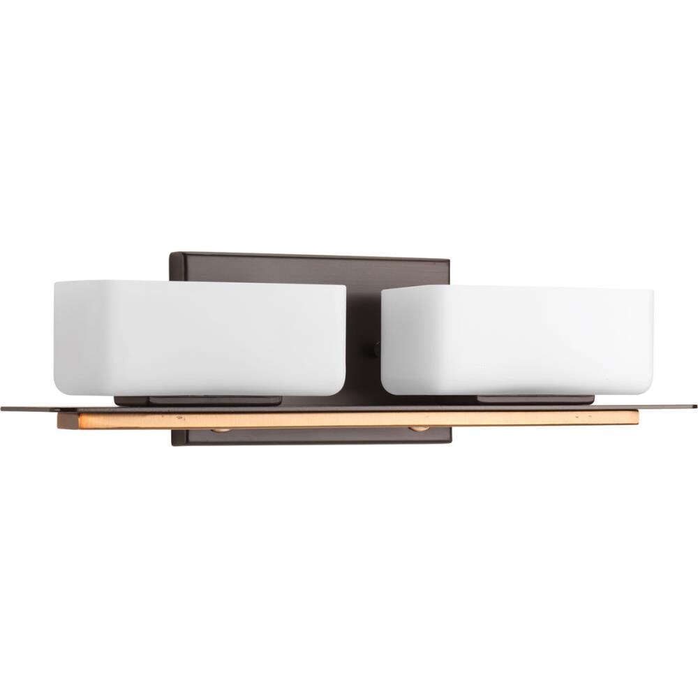 Progress Lighting P2716-20 Rush 2-Light Antique Bronze Modern/Contemporary Vanity Light