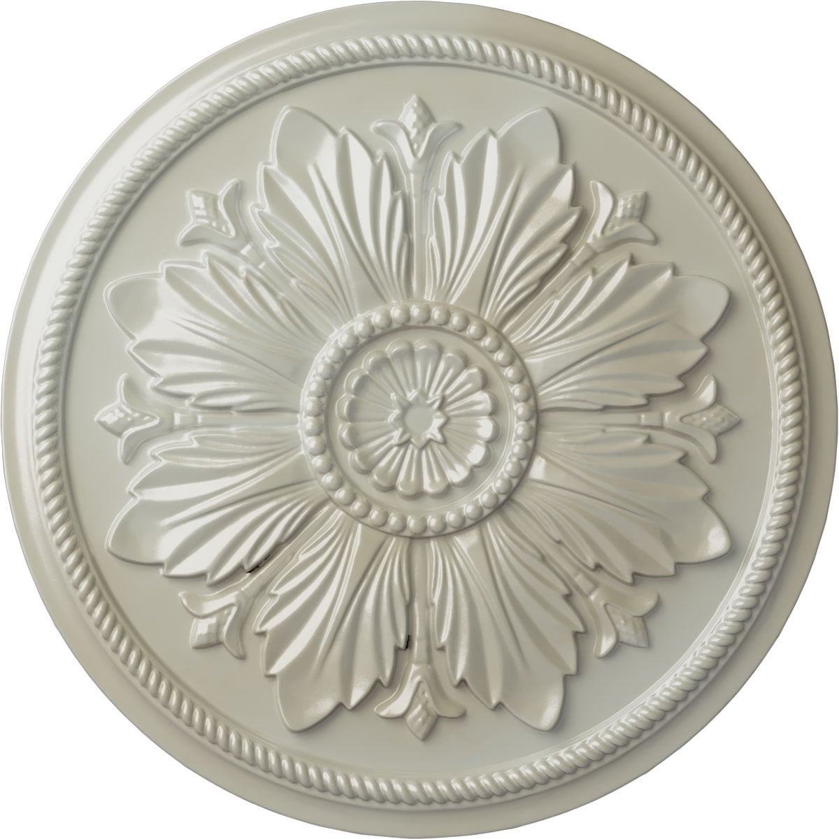 Ekena Millwork CM23KAFBS Kaya 23.625-in W x 23.625-in L Painted Flash Blue Polyurethane Whole Ceiling Medallion