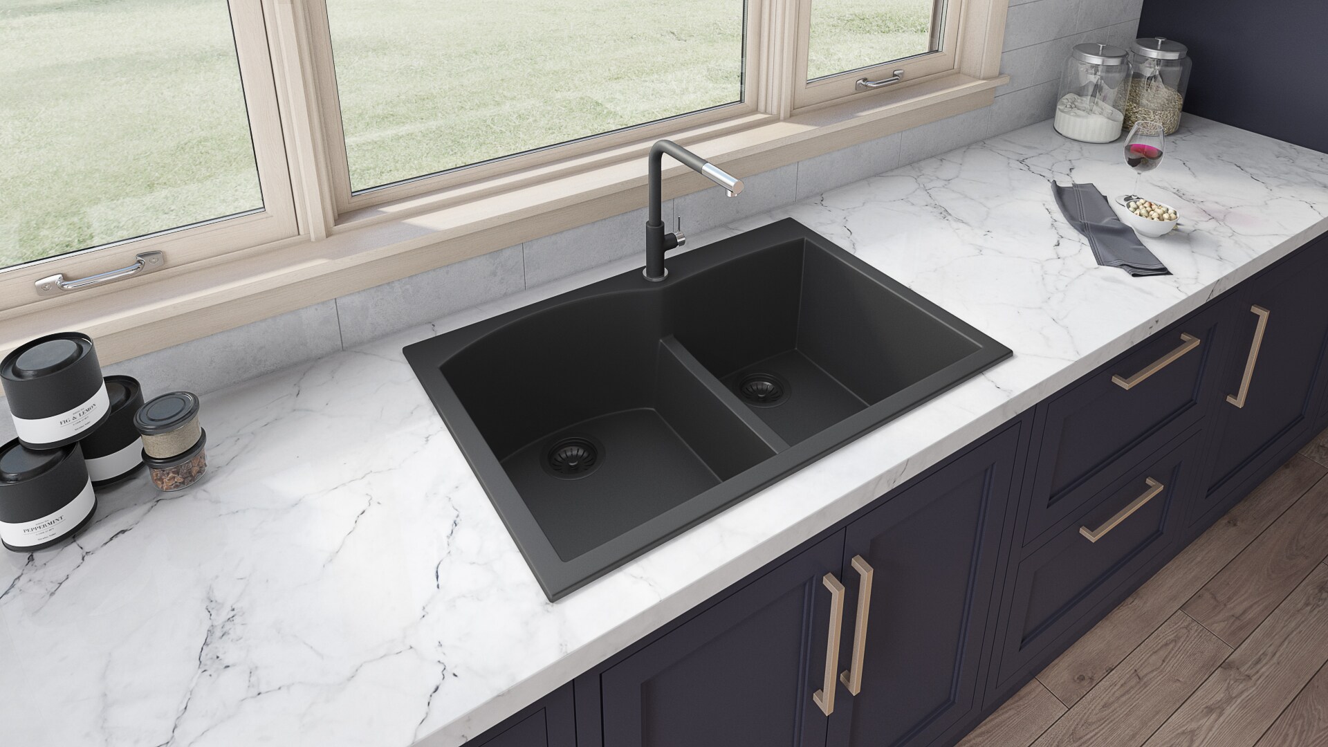Ruvati RVG1345BK Kitchen-Sinks - View #9