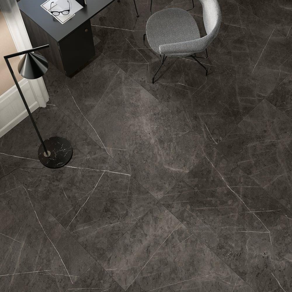 Fume Gray Marble Floor and Wall Tile - Livfloors Collection