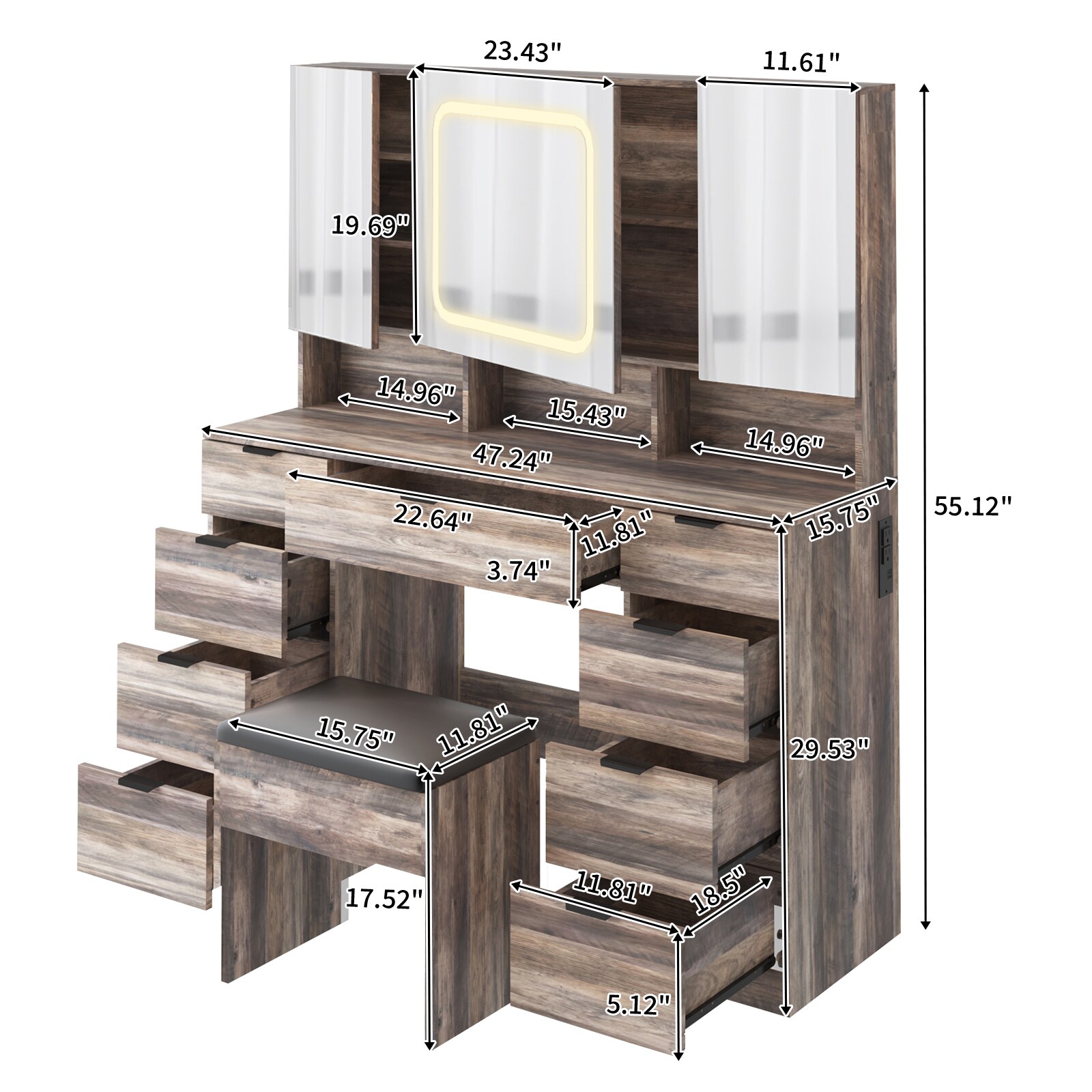 Outopee LO1G52005616 Bedroom-Vanities - View #5