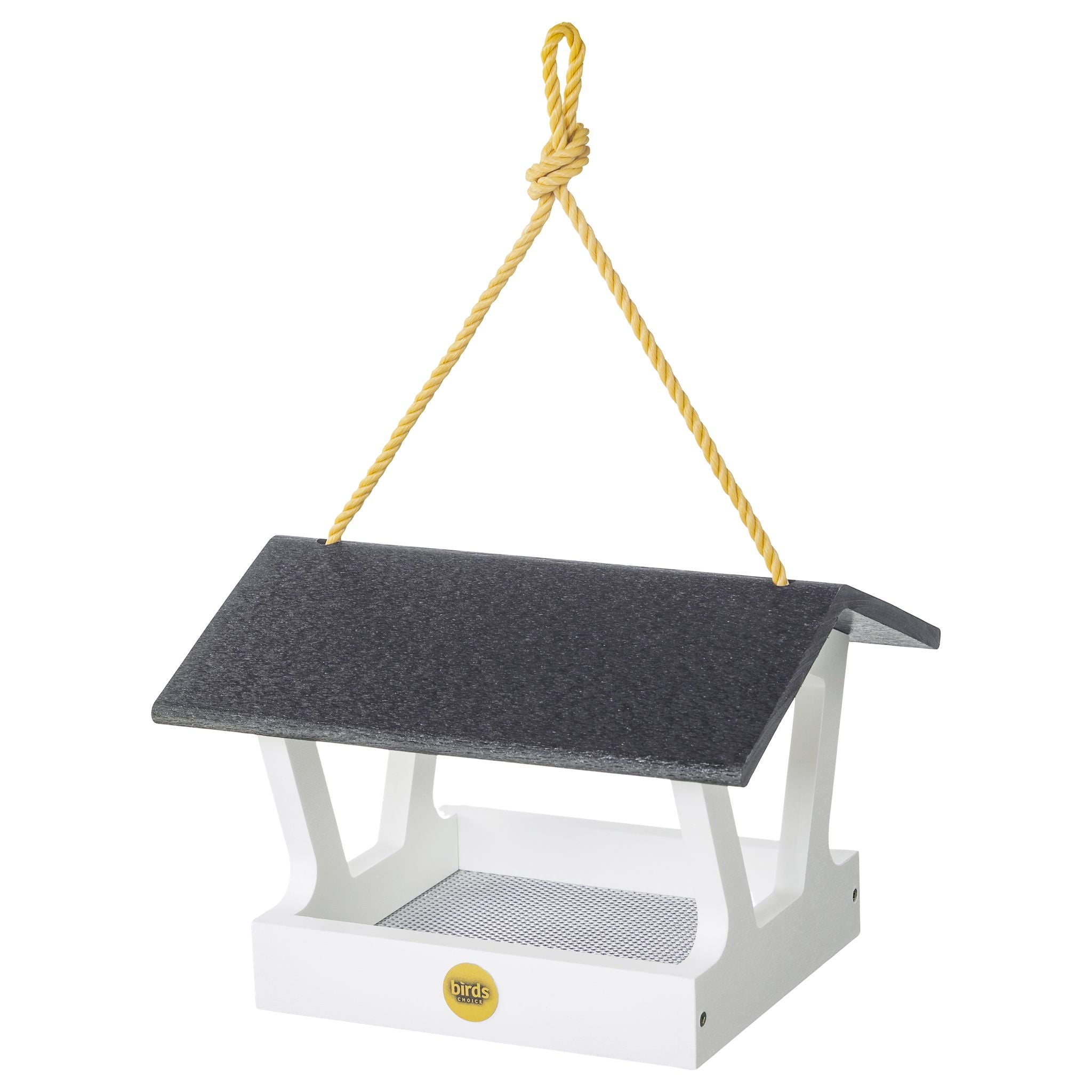 BIRDS CHOICE Modern Farmhouse Fly Thru Bird Feeder in Black and White #MFFTBW