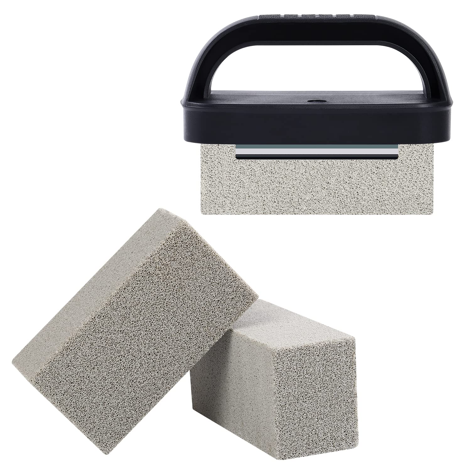 JVFCXXV -  Grill Cleaning Brick Stone Non Scratch Heavy Duty Scrubber Cleaner Removes Grease Stai...