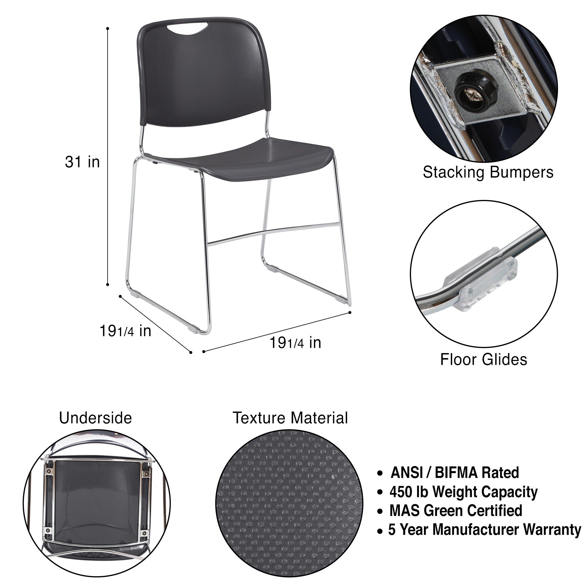 Hampden Furnishings HMD8500GN/2 chairs - View #4