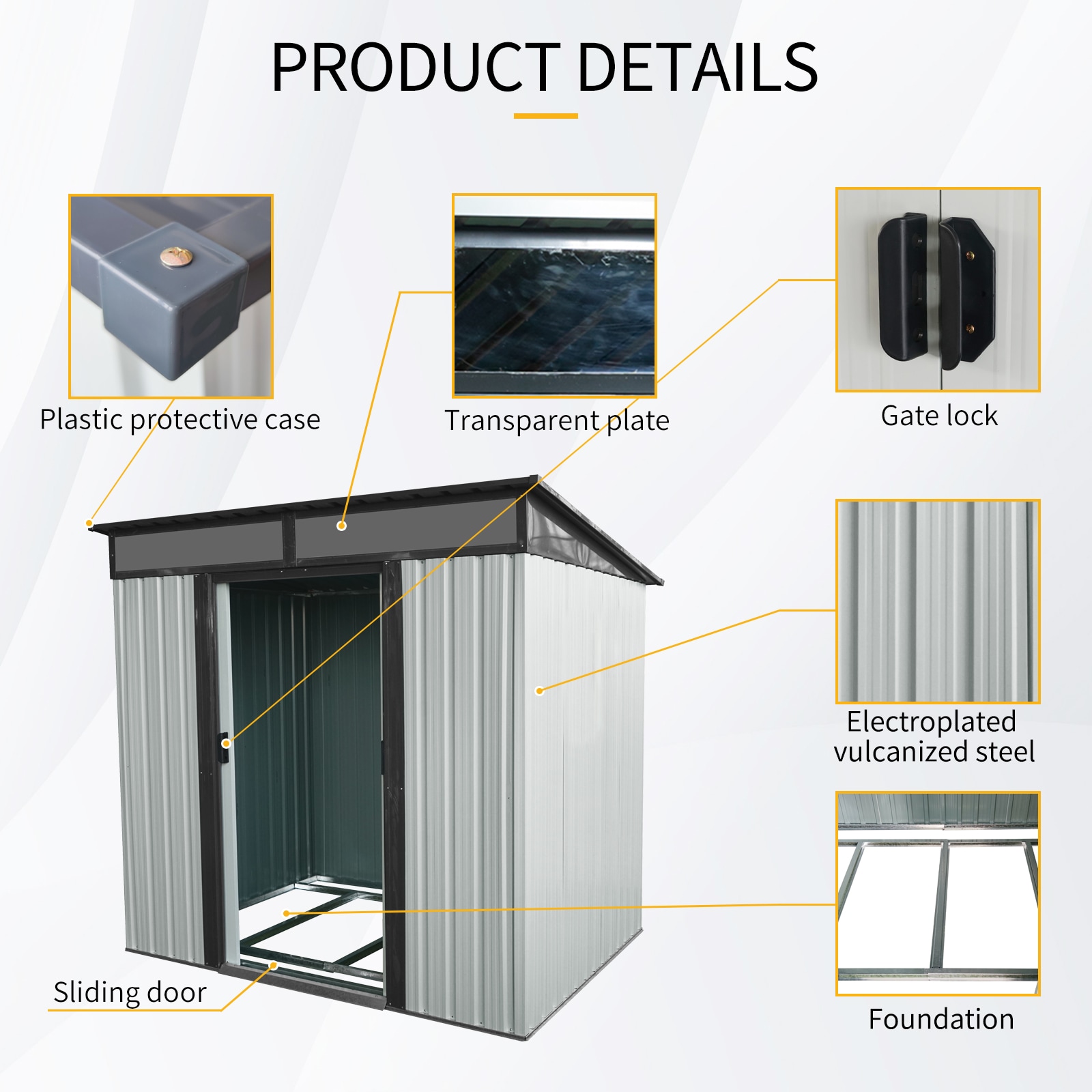 Xspracer ML-OS285WP Metal-Storage-Buildings-Sheds - View #4