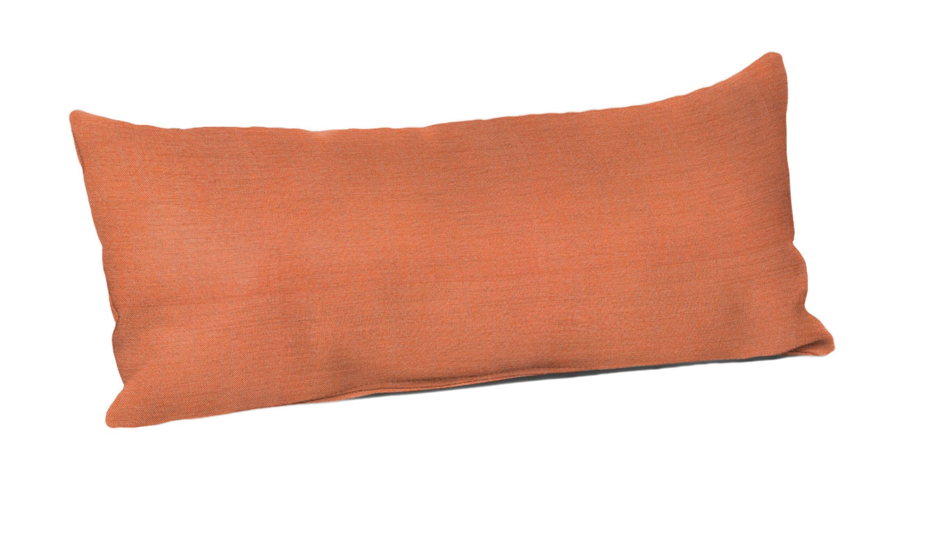 Sunbrella DS2859-3436 Pillows Solid Cast Coral Rectangular Throw Pillow