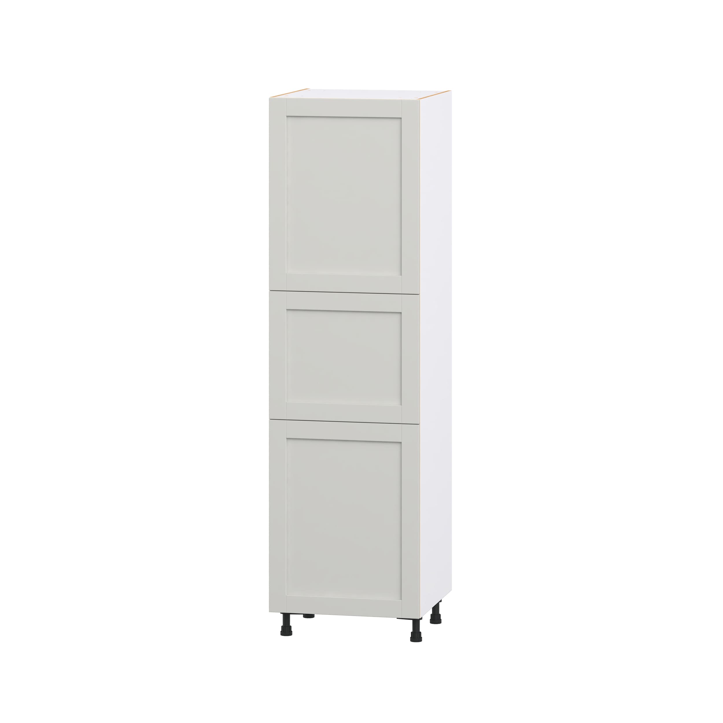 Hugo&Borg DST242484.5(L/R)-CH Charlesberg 24-in W x 84.5-in H x 24.5-in D Light Gray Pantry Fully assembled Cabinet Flat Panel Shaker