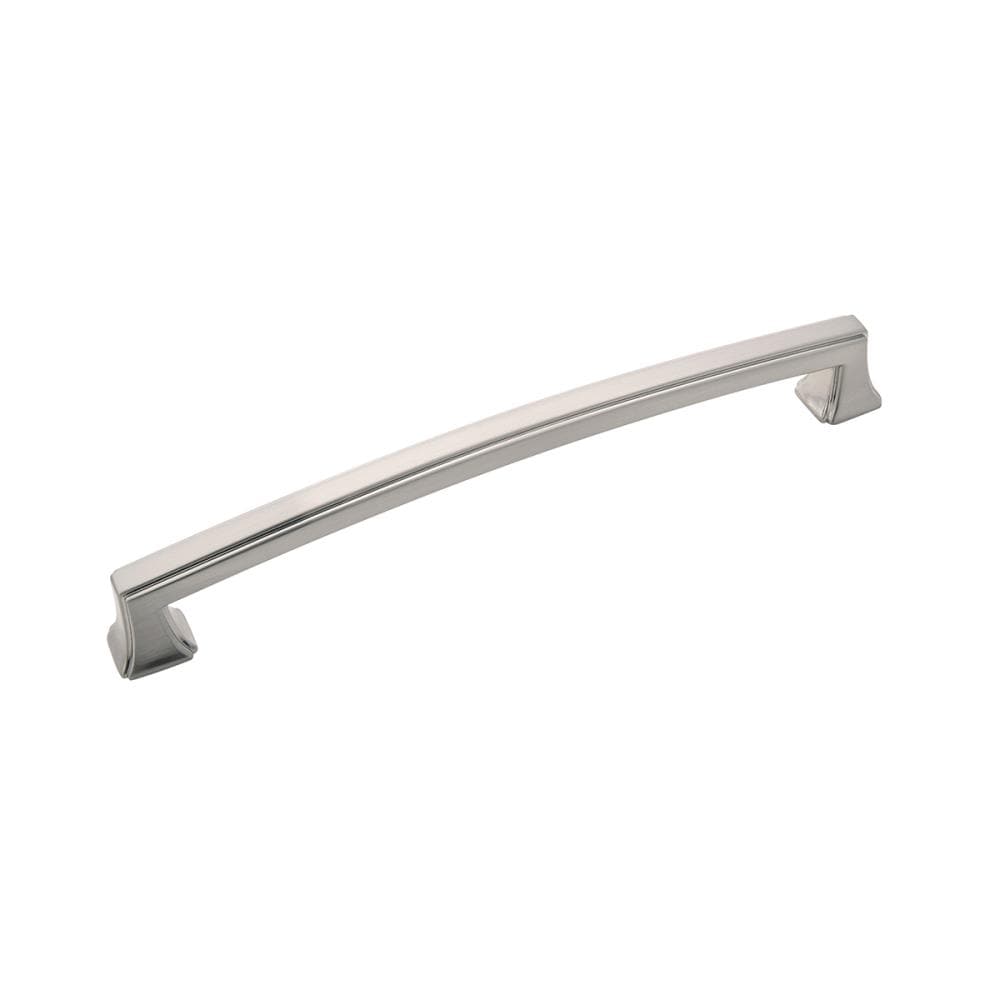 Hickory Hardware P3236-SN-10B Bridges 7-9/16-in , 192mm Center to Center Satin Nickel Rectangular Handle 10 -Pack