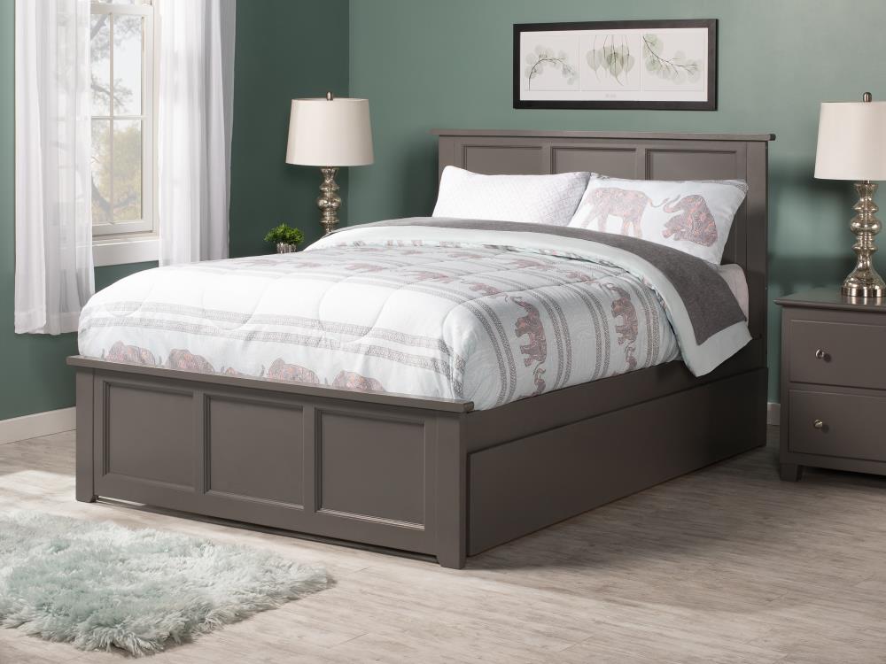 atlantic furniture madison full platform bed with trundle